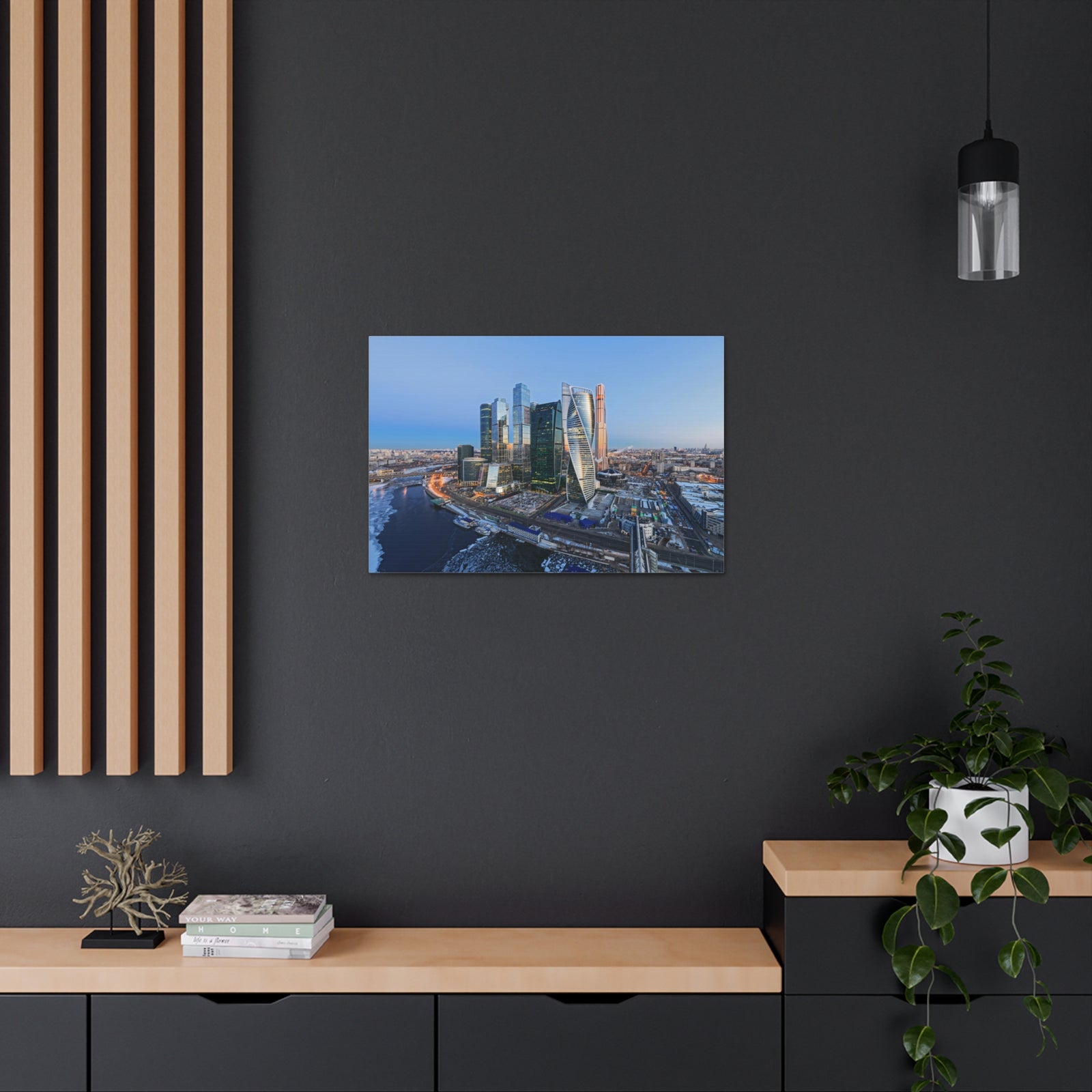 Moscow Daytime Skyline Canvas Artwork High-Quality Breathtaking Stunning Cityscape for Home Decor Ready to Hang-Express Your Love Gifts