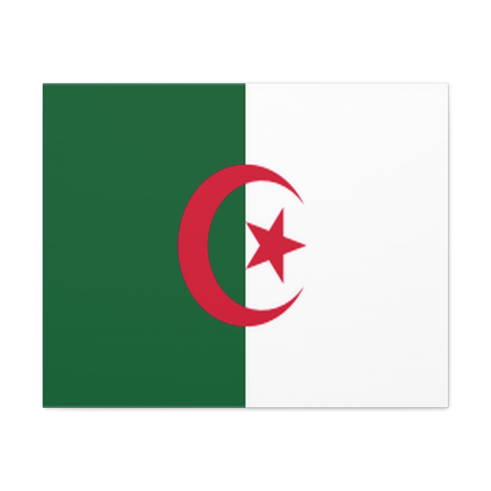 Algeria Country Flag Canvas Vibrant Wall Art Unframed Home Decor-Express Your Love Gifts