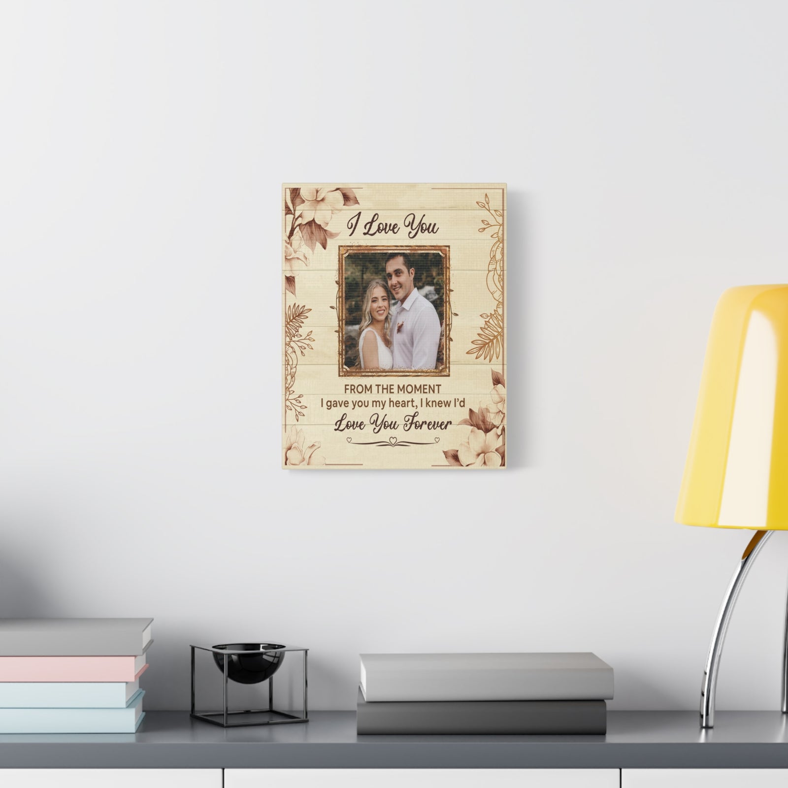 Personalized To My Wife I Love You Forever Custom Photo Canvas Wall Art – Personalized Romantic Gift-Express Your Love Gifts