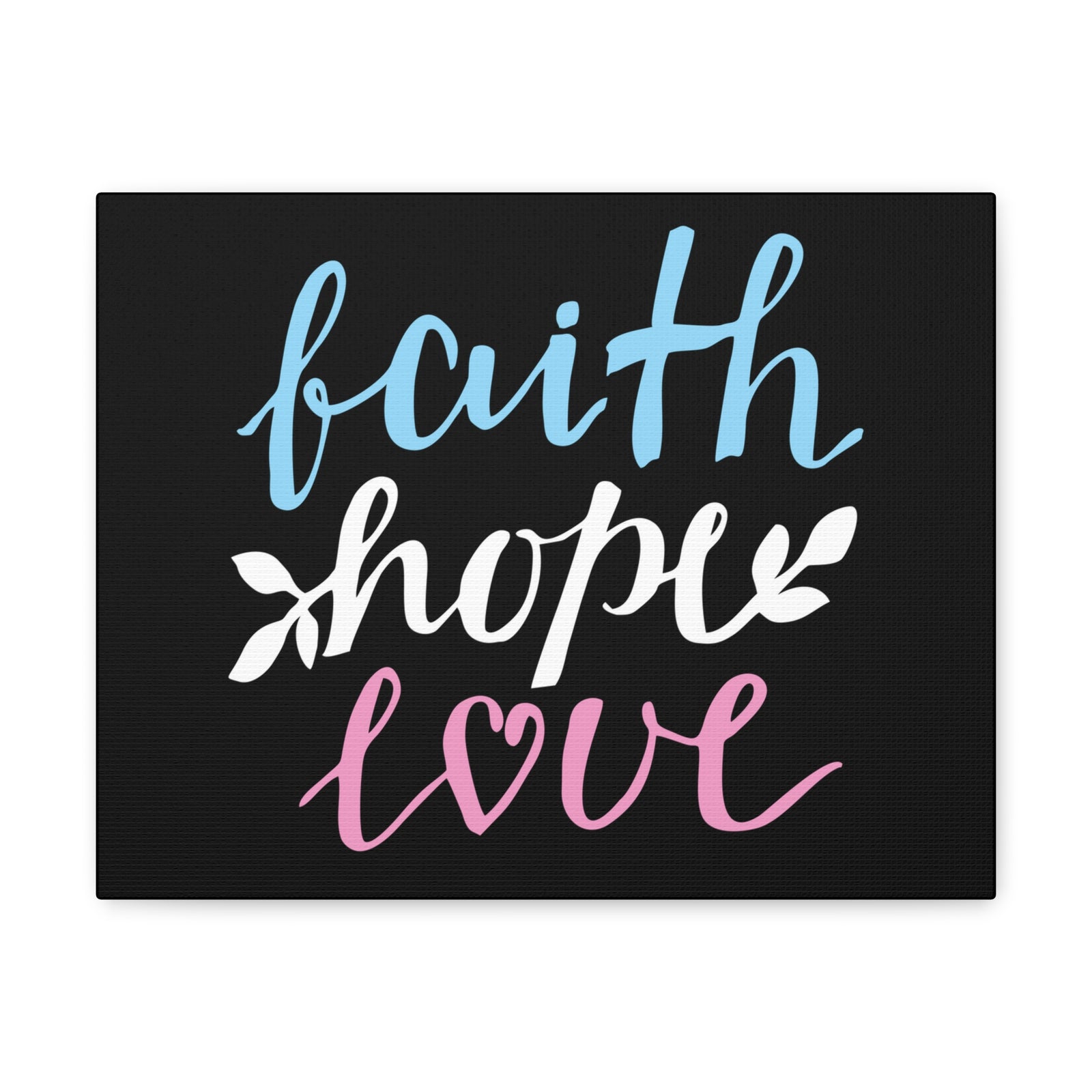 Scripture Walls Faith Hope Love Colors 1 Corinthians 13:13 Christian Wall Art Bible Verse Print Ready To Hang-Express Your Love Gifts
