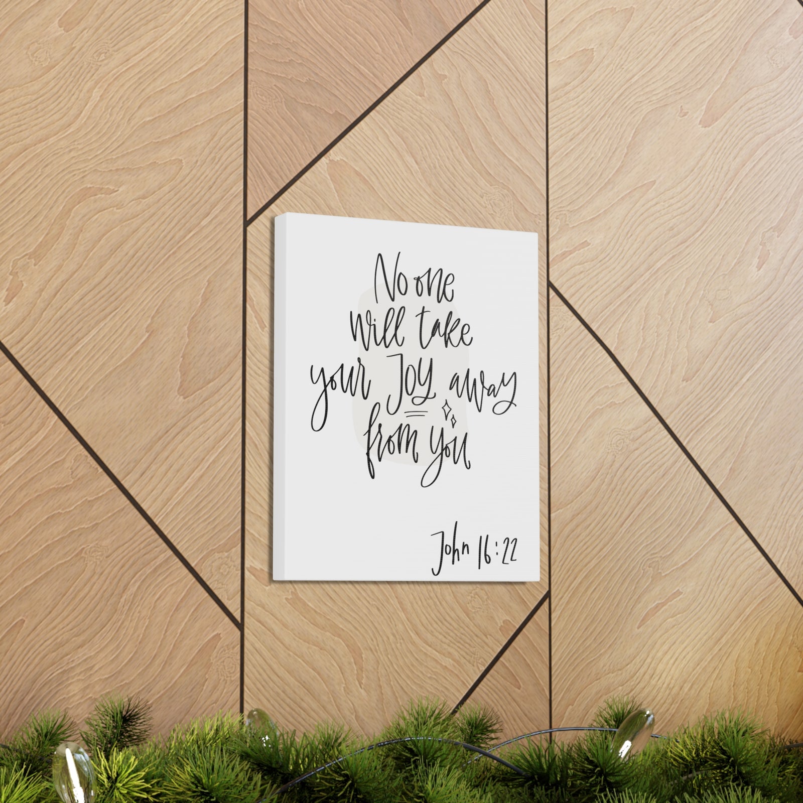 Scripture Walls No One Will Take Your Joy John 16:22 Bible Verse Canvas Christian Wall Art Ready To Hang-Express Your Love Gifts