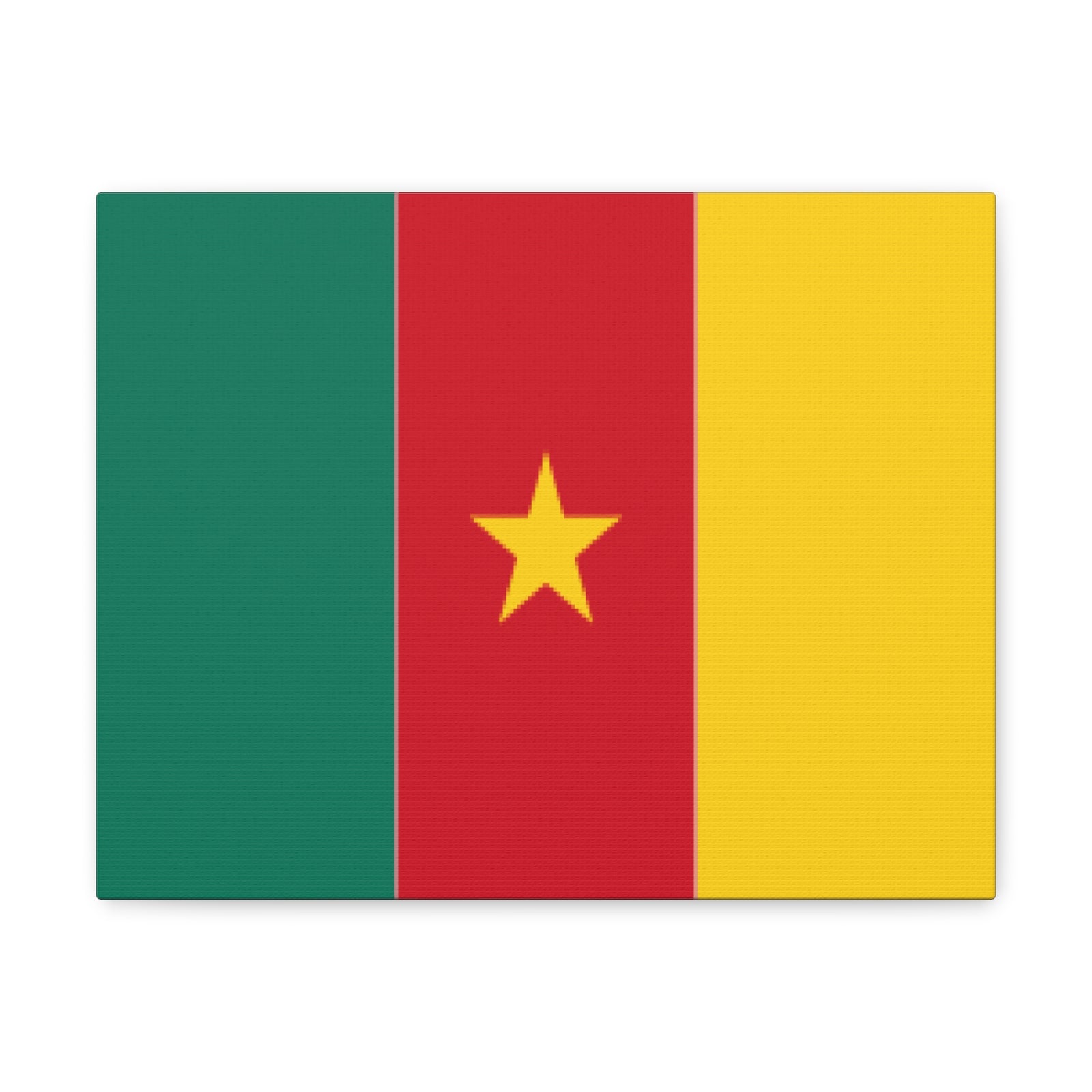 Cameroon Country Flag Canvas Vibrant Wall Art Unframed Home Decor-Express Your Love Gifts