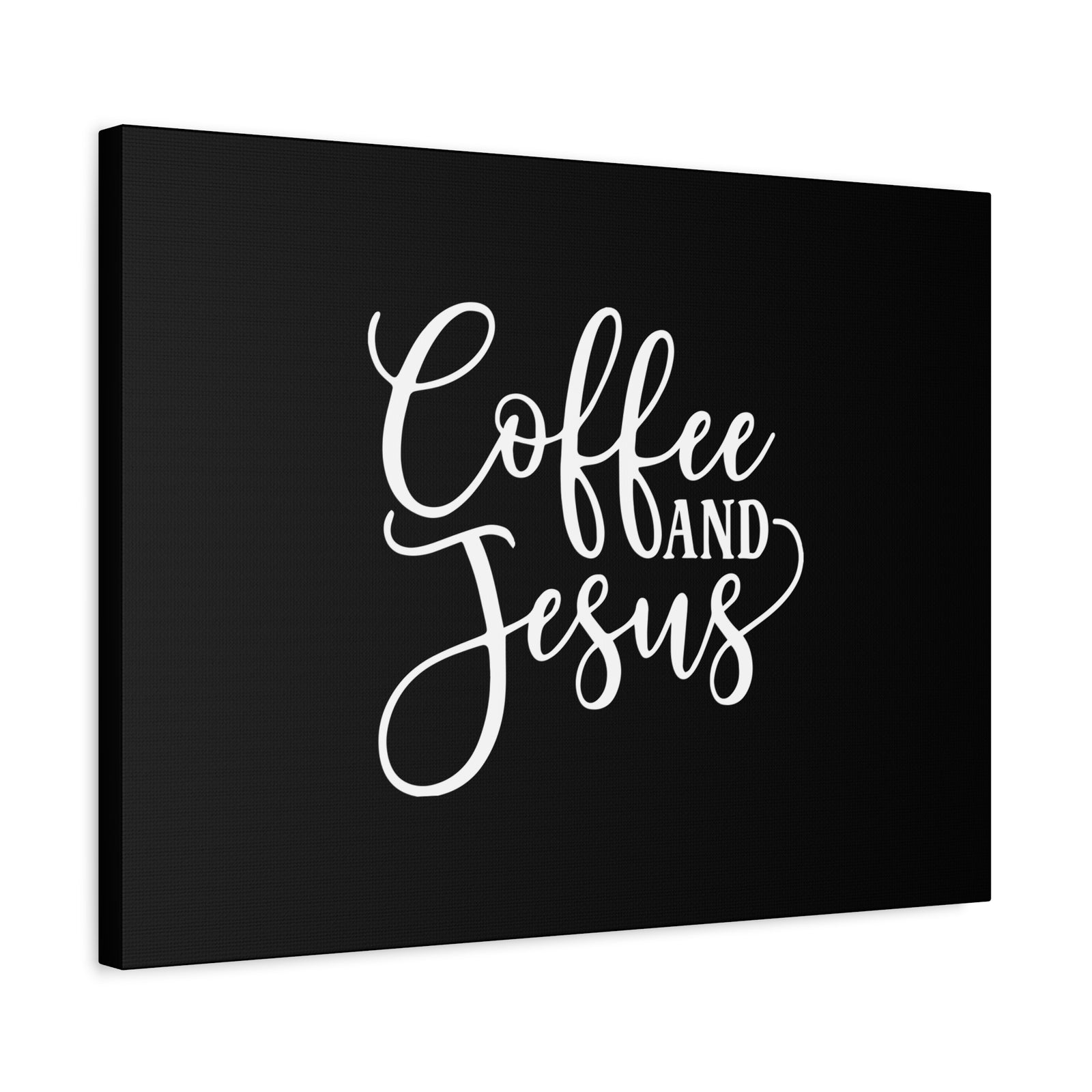 Scripture Canvas Coffee And Jesus Psalm 118:24 Calligraphy Christian Wall Art Bible Verse Print Ready to Hang-Express Your Love Gifts