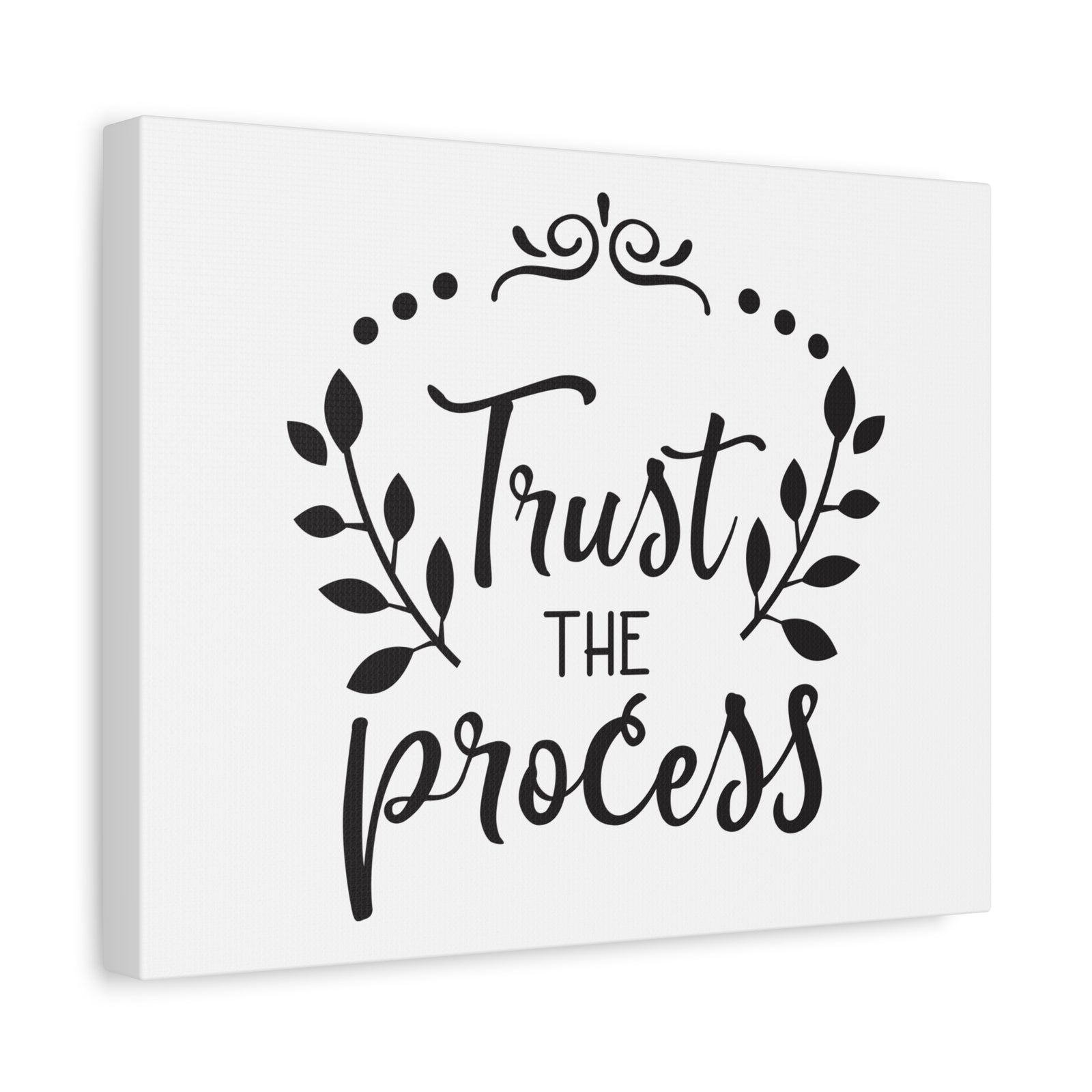 Scripture Canvas Trust The Process Psalm 37:3 Christian Wall Art Print Ready to Hang-Express Your Love Gifts