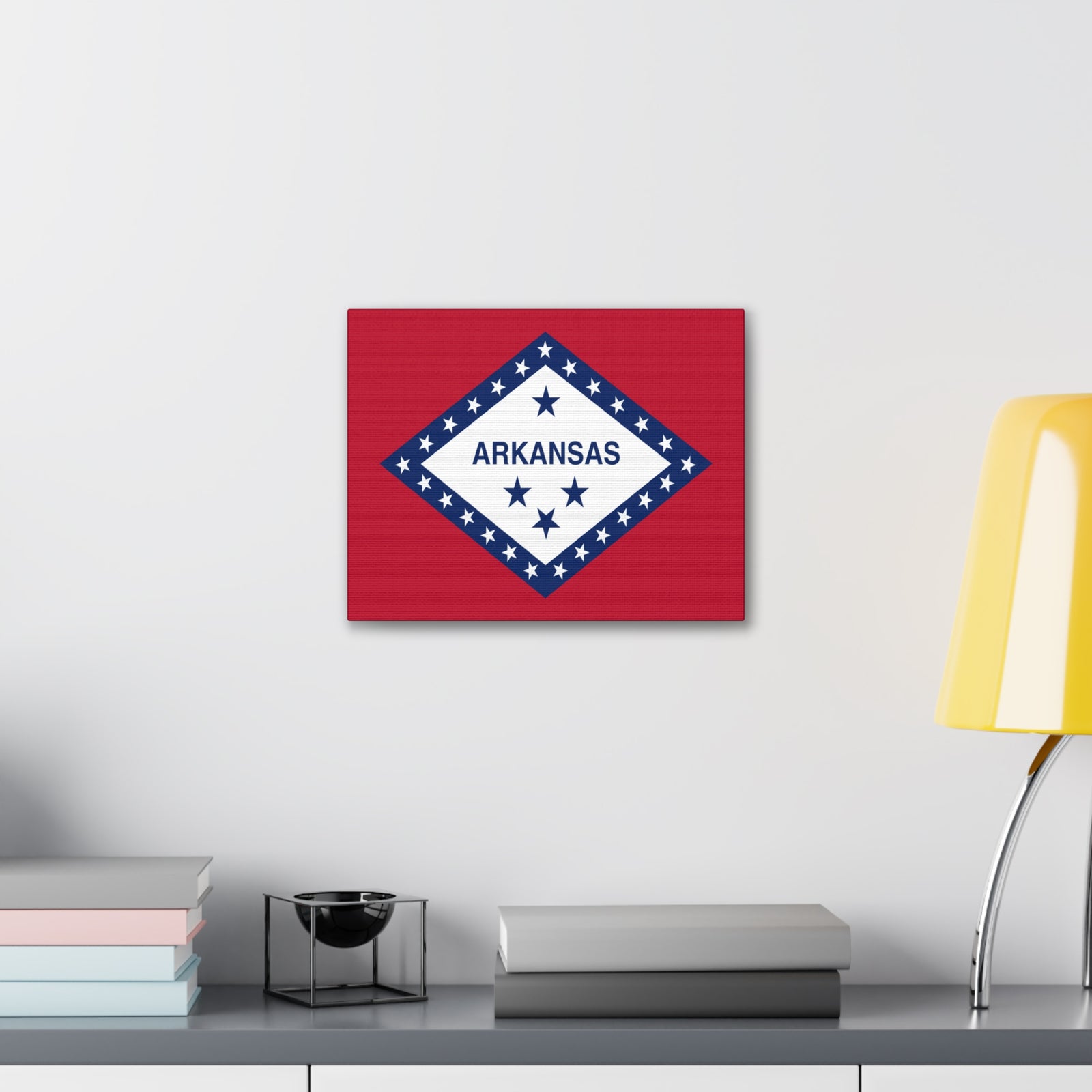 Arkansas State Flag Canvas Vibrant Wall Art Unframed Home Decor-Express Your Love Gifts