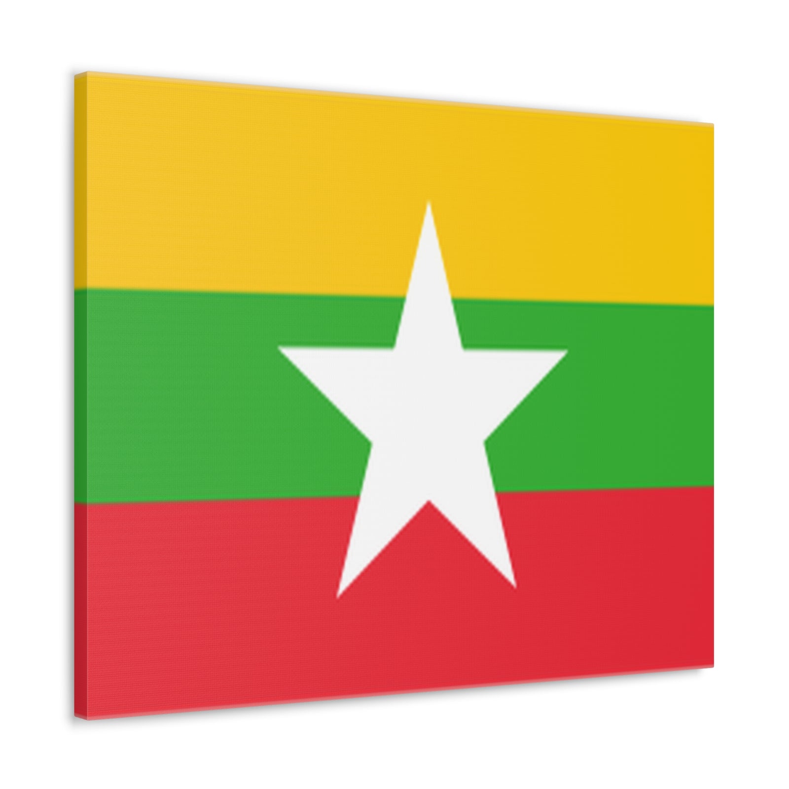 Myanmar Country Flag Canvas Vibrant Wall Art Unframed Home Decor-Express Your Love Gifts