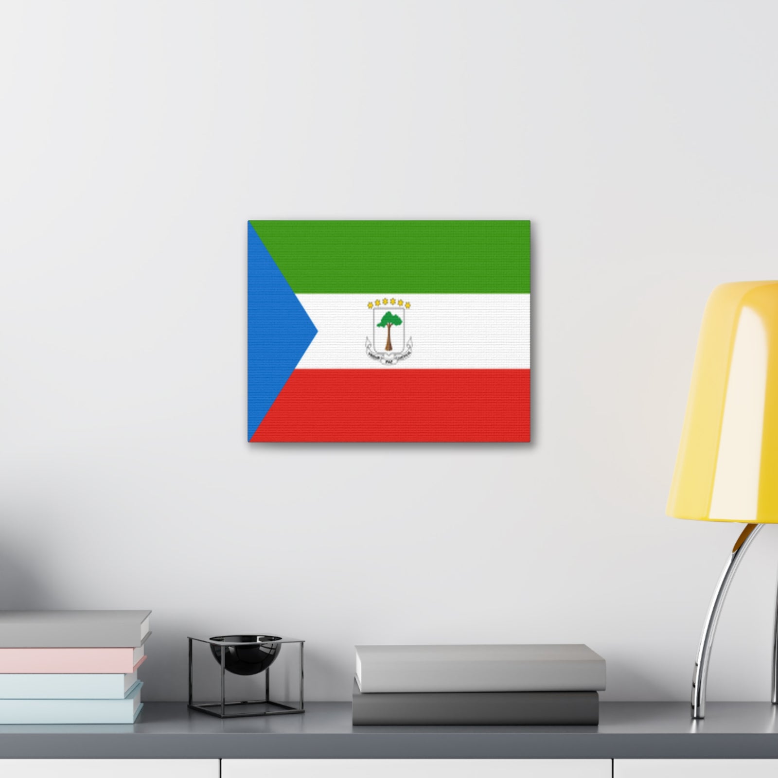 Equatorial Guinea Country Flag Canvas Vibrant Wall Art Unframed Home Decor-Express Your Love Gifts