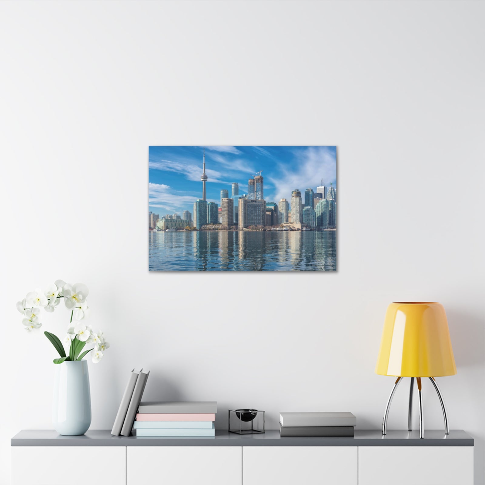 Toronto Daylight Skyline Canvas Artwork High-Quality Breathtaking Stunning Cityscape for Home Decor Ready to Hang-Express Your Love Gifts