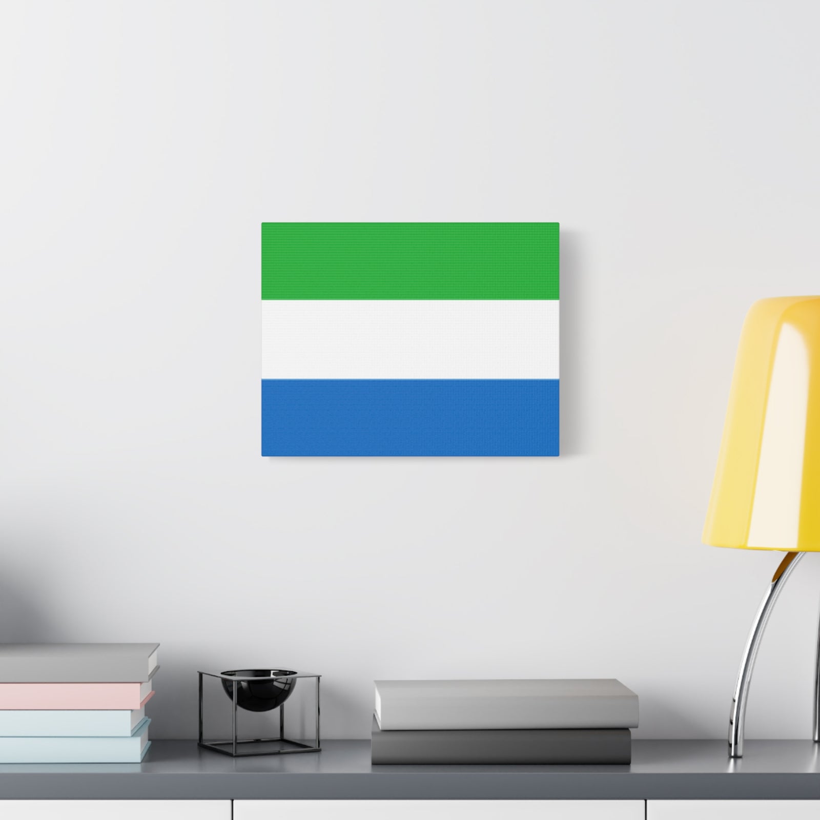 Sierra Leone Country Flag Canvas Vibrant Wall Art Unframed Home Decor-Express Your Love Gifts