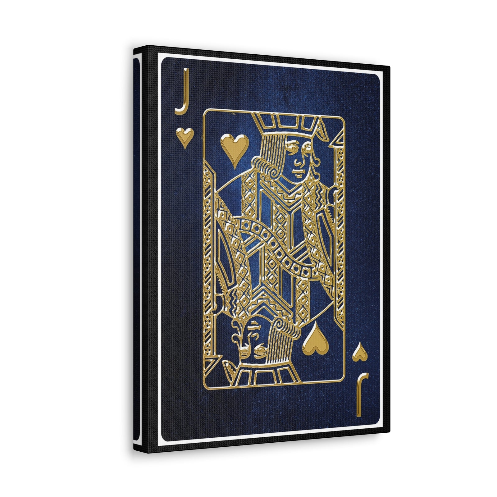Jack Of Hearts Space Background Playing Card Canvas Wall Art for Home Decor Ready-to-Hang-Express Your Love Gifts