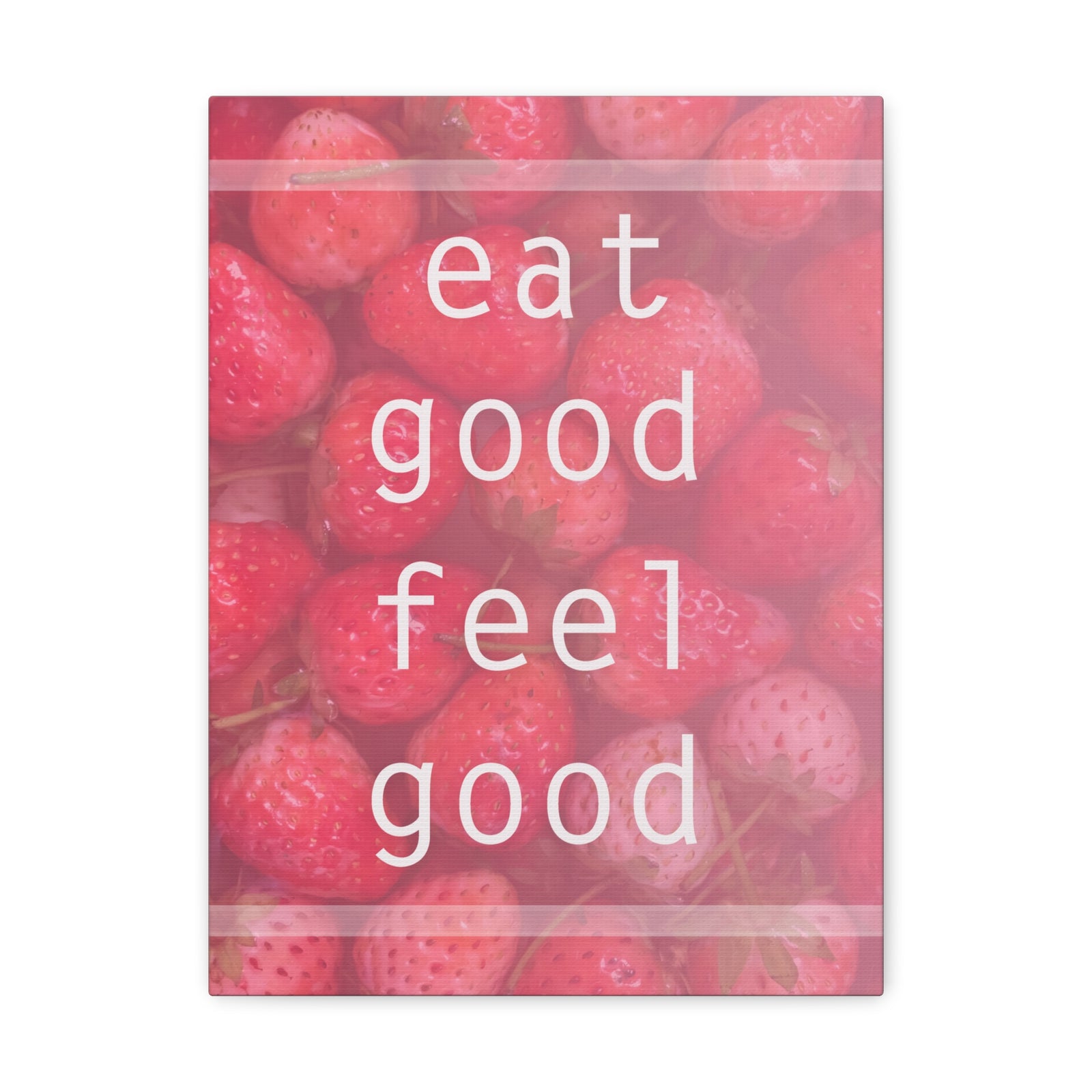 Inspirational Quote Canvas Eat Good Feel Good Motivational Print Ready to Hang Artwork-Express Your Love Gifts