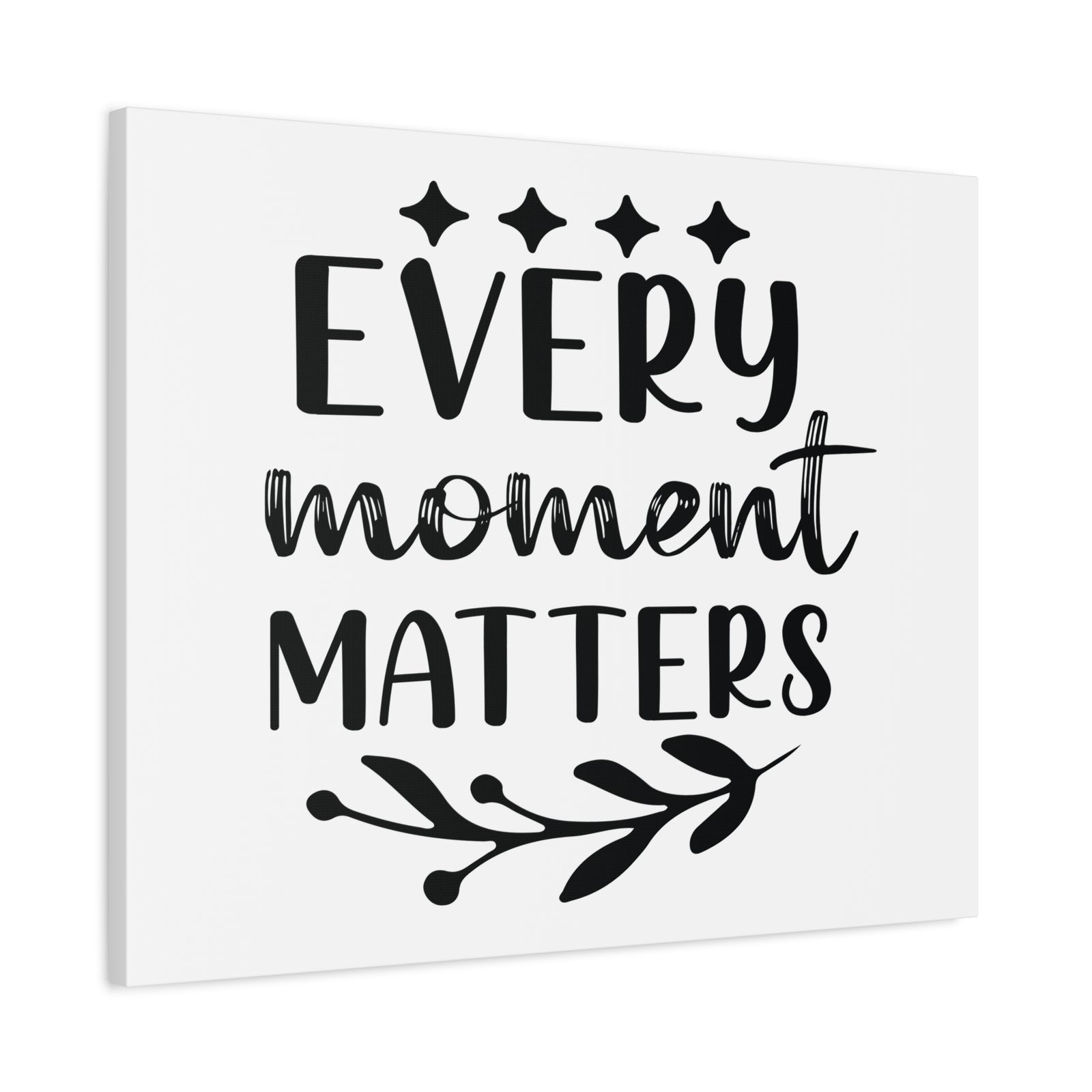 Inspirational Quote Canvas Every Moment Matters Wall Art Motivational Motto Inspiring Posters Prints Artwork Decor Ready to Hang-Express Your Love Gifts