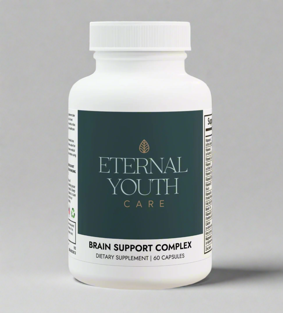 Eternal Youth Care Brain Support Complex – Cognitive & Muscle Performance | Non-GMO (60 Capsules)-Express Your Love Gifts