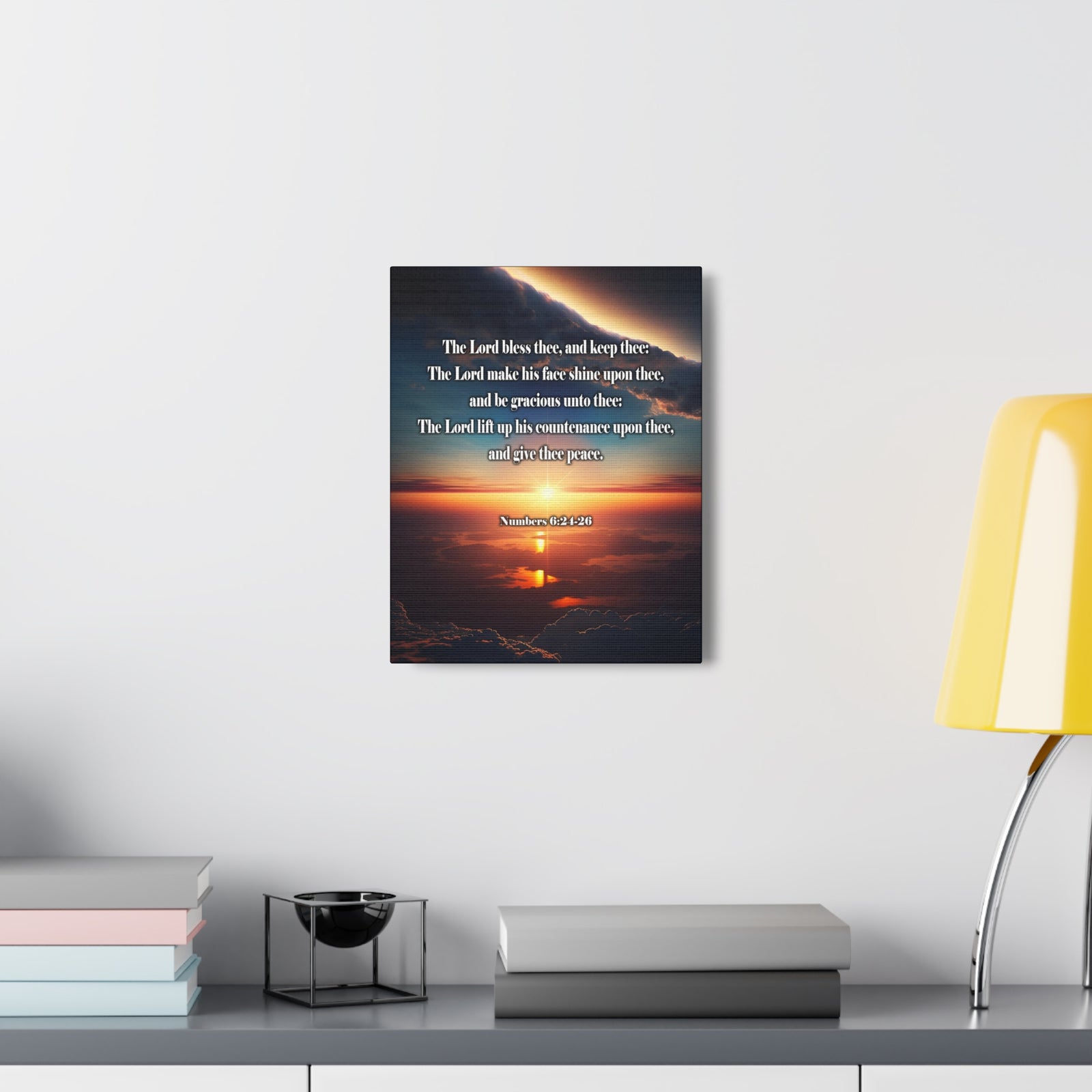 Scripture Walls Lord Bless Numbers 6:24-26 Christian Wall Art Print Ready to Hang Unframed-Express Your Love Gifts