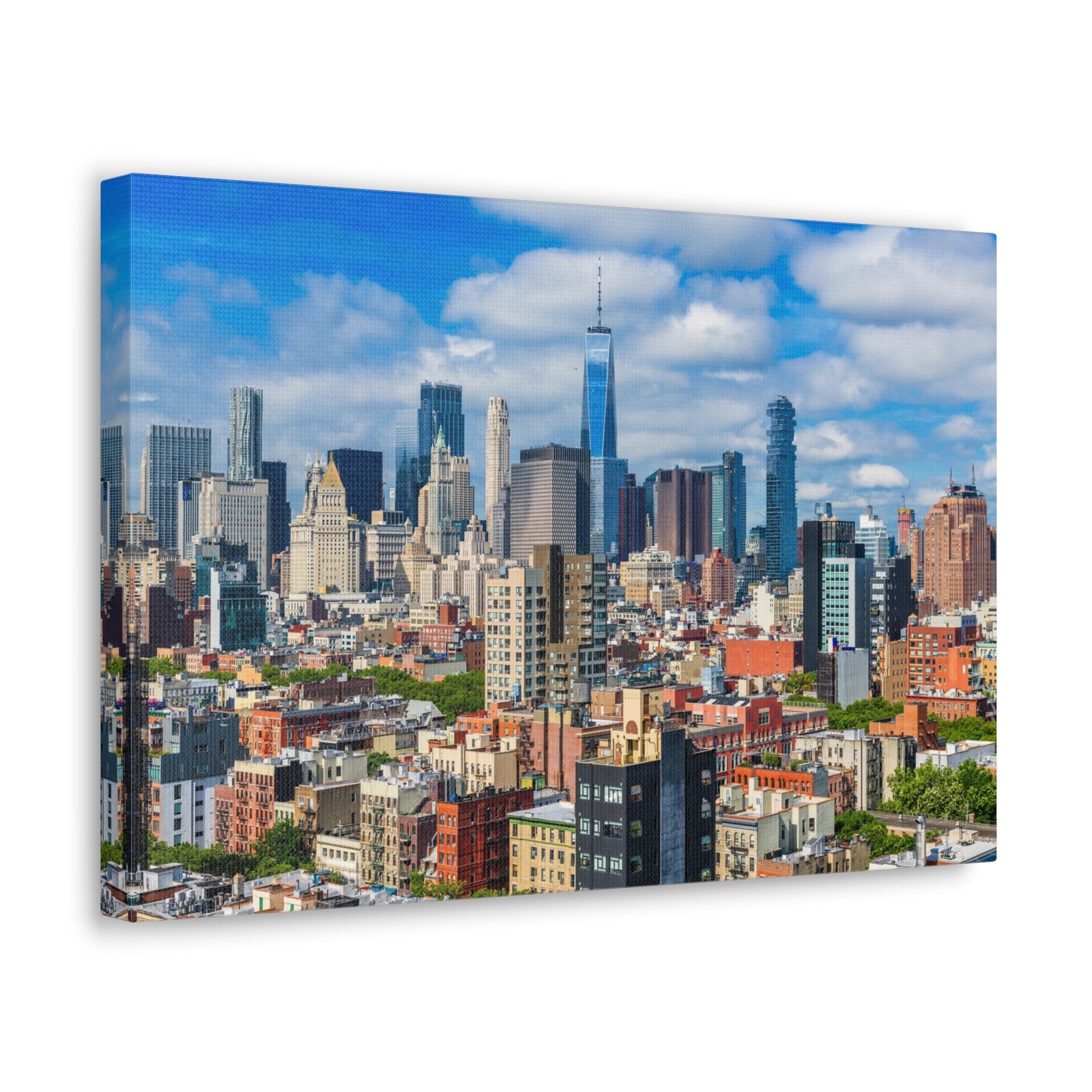 New York Daytime Skyline Canvas Artwork High-Quality Breathtaking Stunning Cityscape for Home Decor Ready to Hang-Express Your Love Gifts