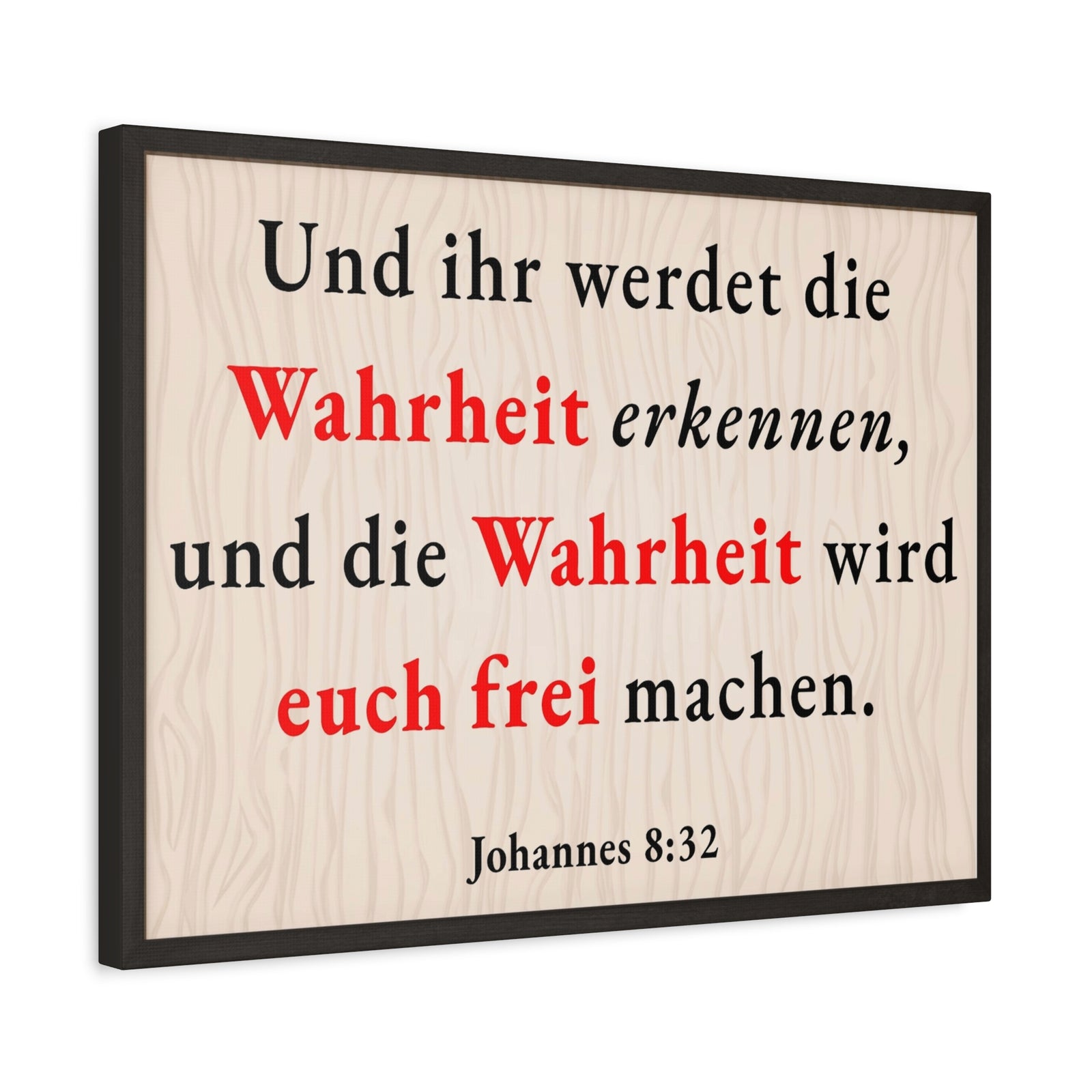 Scripture Walls Johannes 8:32 John 8:32 Truth Will Set You Free Bible Verse Canvas Christian Wall Art Ready to Hang Unframed-Express Your Love Gifts