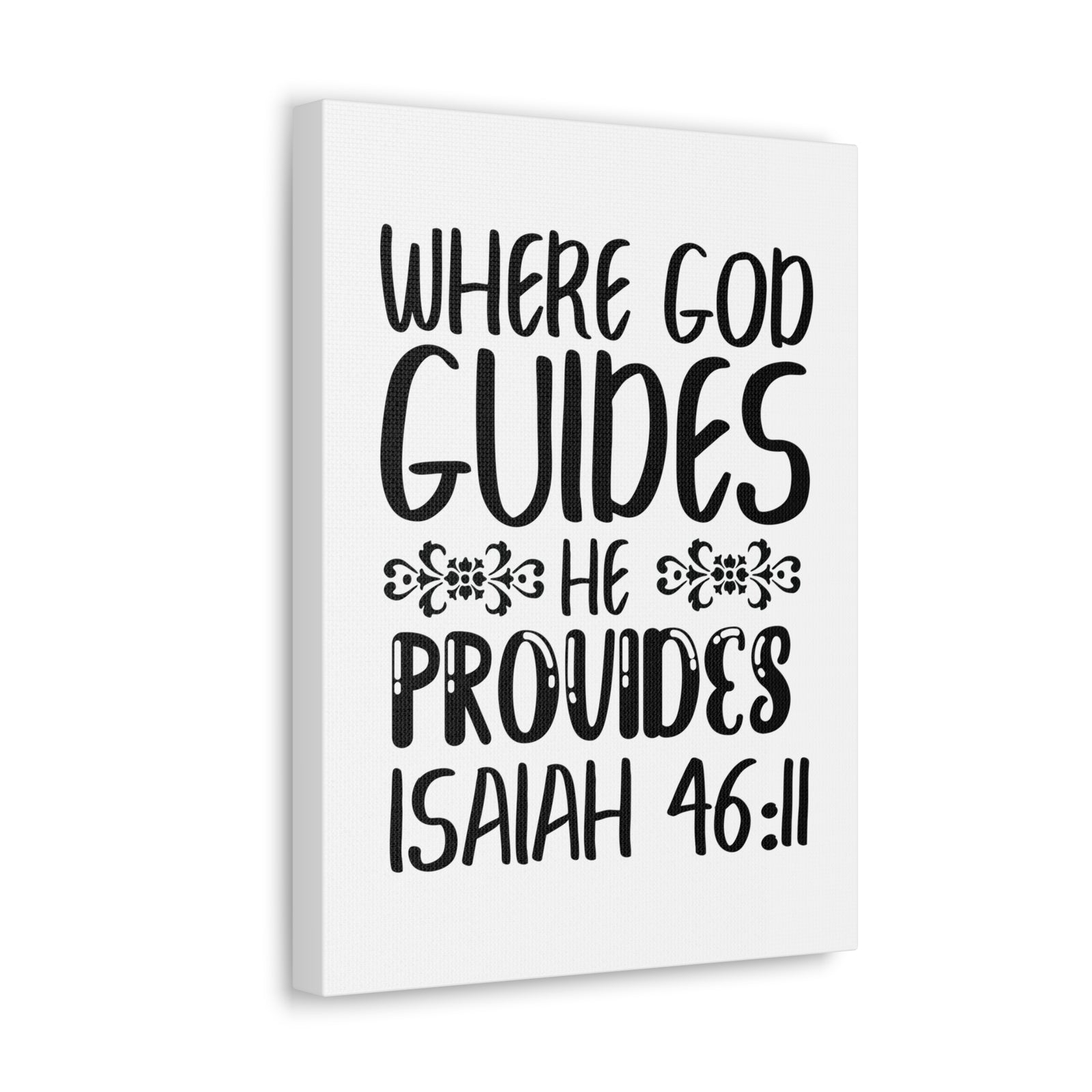 Scripture Walls Isaiah 46:11 Where God Guides Bible Verse Canvas Christian Wall Art Ready to Hang Unframed-Express Your Love Gifts