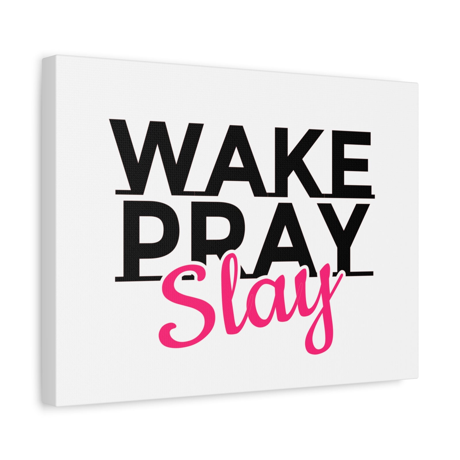 Scripture Walls Wake Pray Slay Psalm 143:8 Christian Wall Art Print Ready to Hang-Express Your Love Gifts