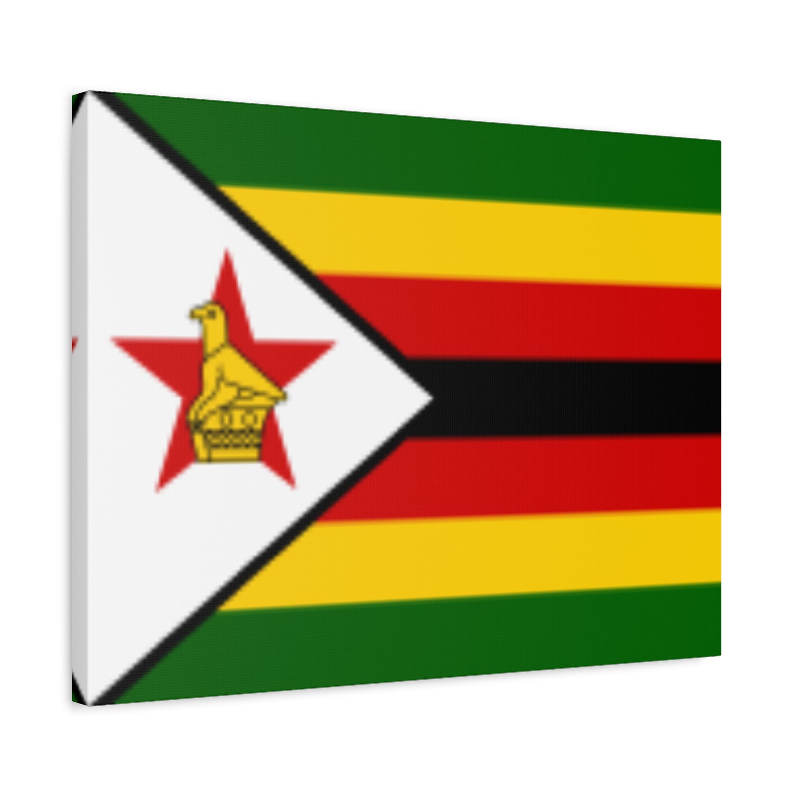 Zimbabwe Country Flag Canvas Vibrant Wall Art Unframed Home Decor-Express Your Love Gifts