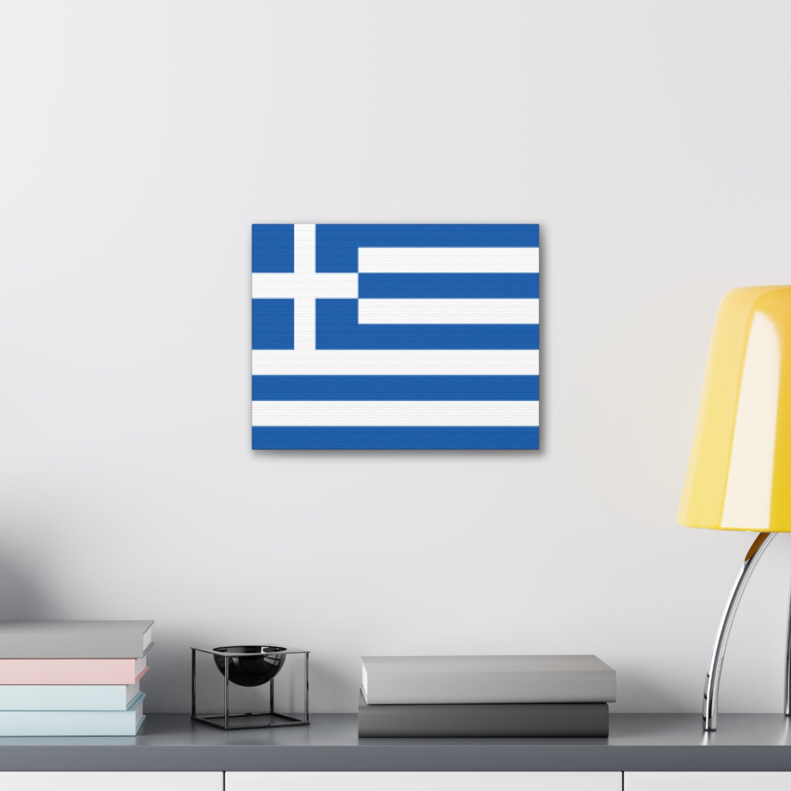 Greece Country Flag Canvas Vibrant Wall Art Unframed Home Decor-Express Your Love Gifts