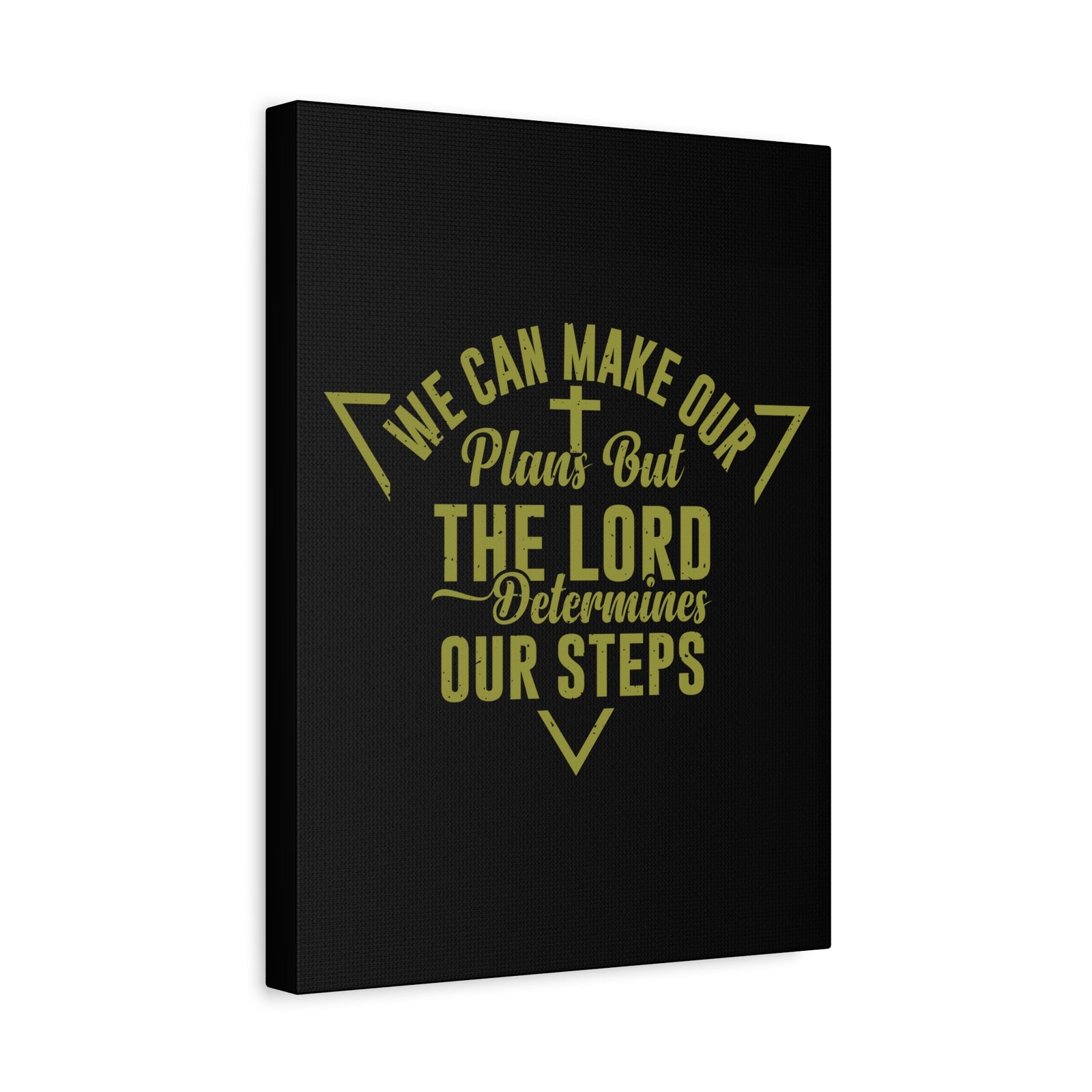 Scripture Canvas The Lord Determines Psalm 119:105 Christian Wall Art Bible Verse Print Ready to Hang-Express Your Love Gifts