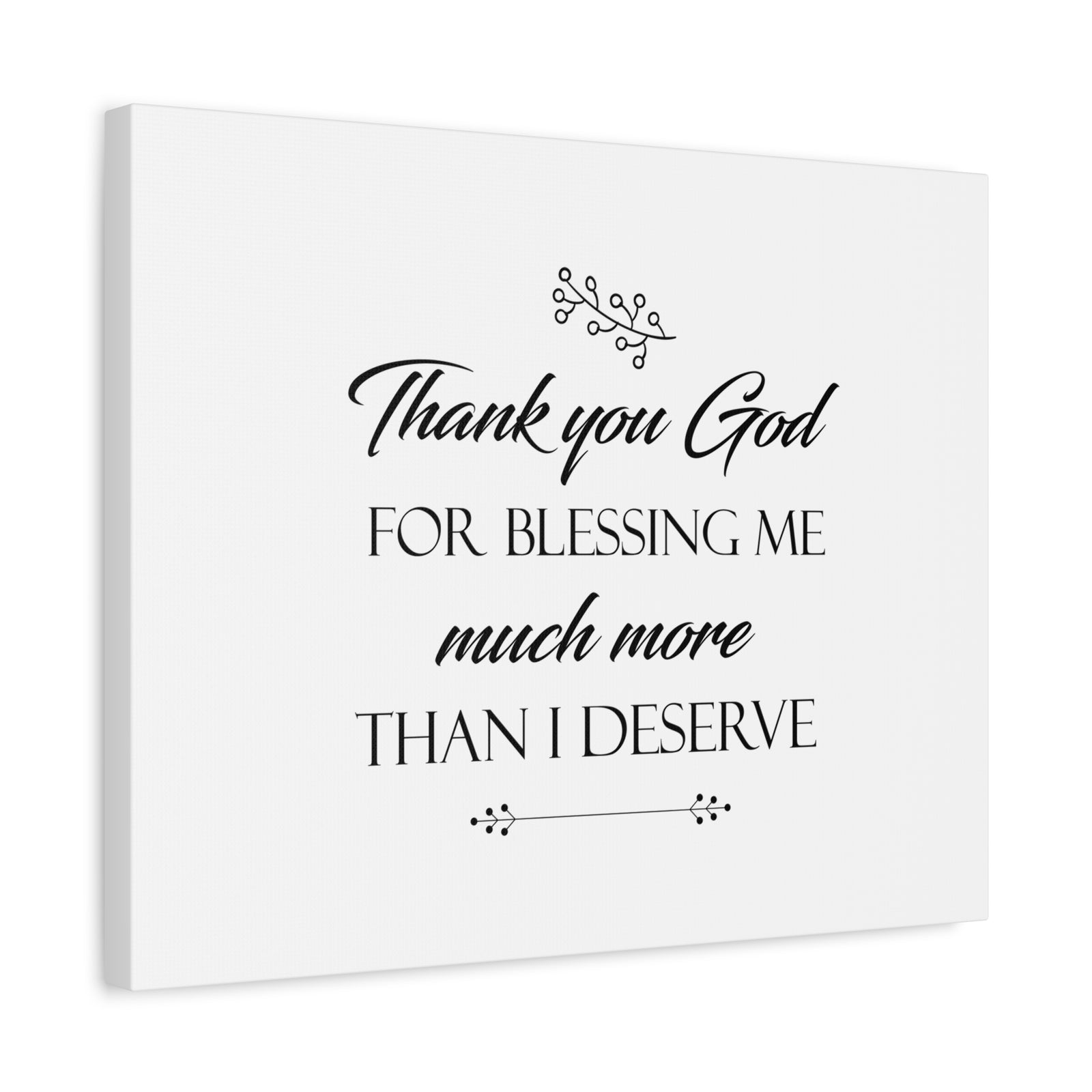 Scripture Canvas Thank You God For Blessing Me 2 Corinthians 9:8 Christian Wall Art Bible Verse Print Ready to Hang-Express Your Love Gifts