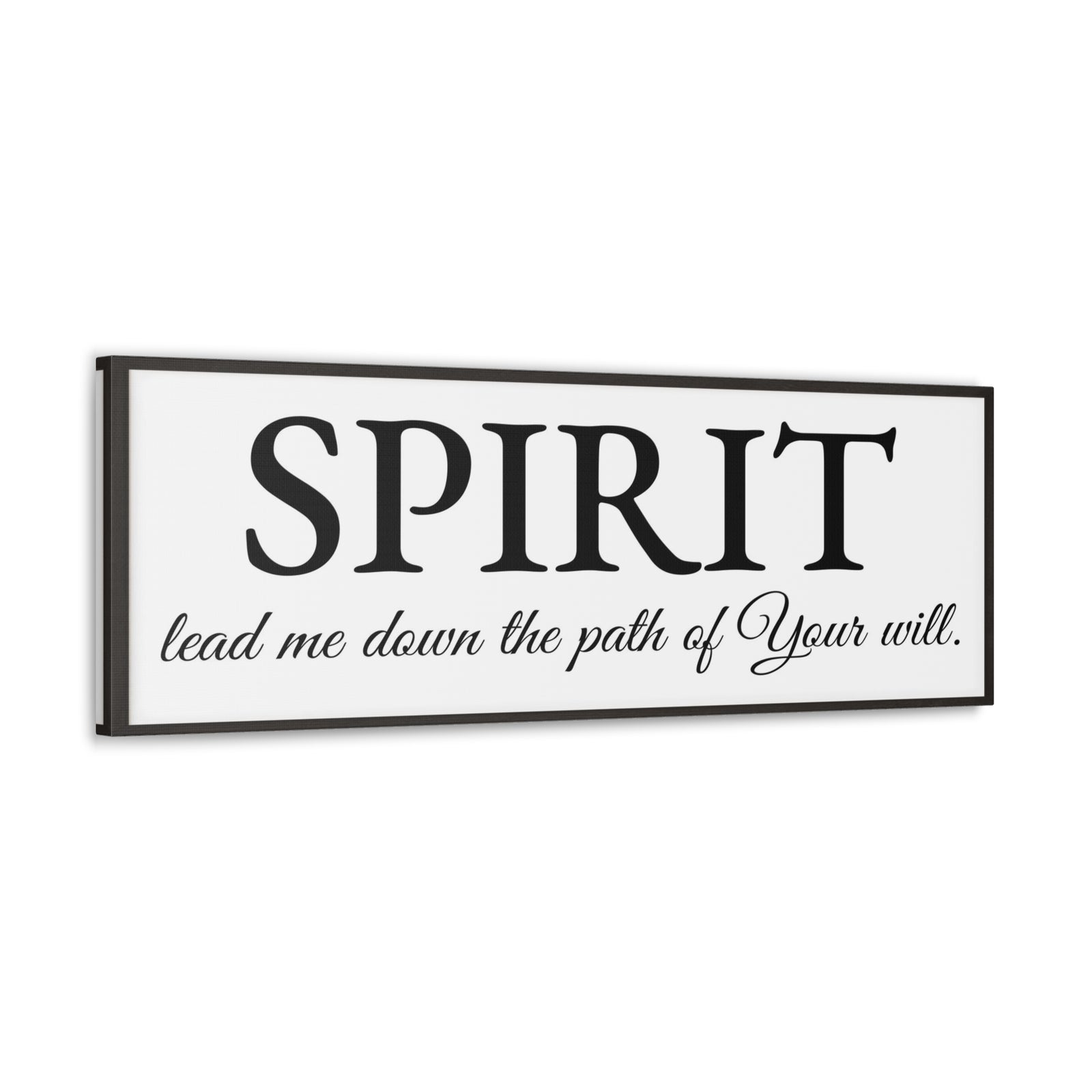 Scripture Walls Spirit Lead Me White Bible Verse Canvas Christian Wall Art Ready to Hang Unframed-Express Your Love Gifts