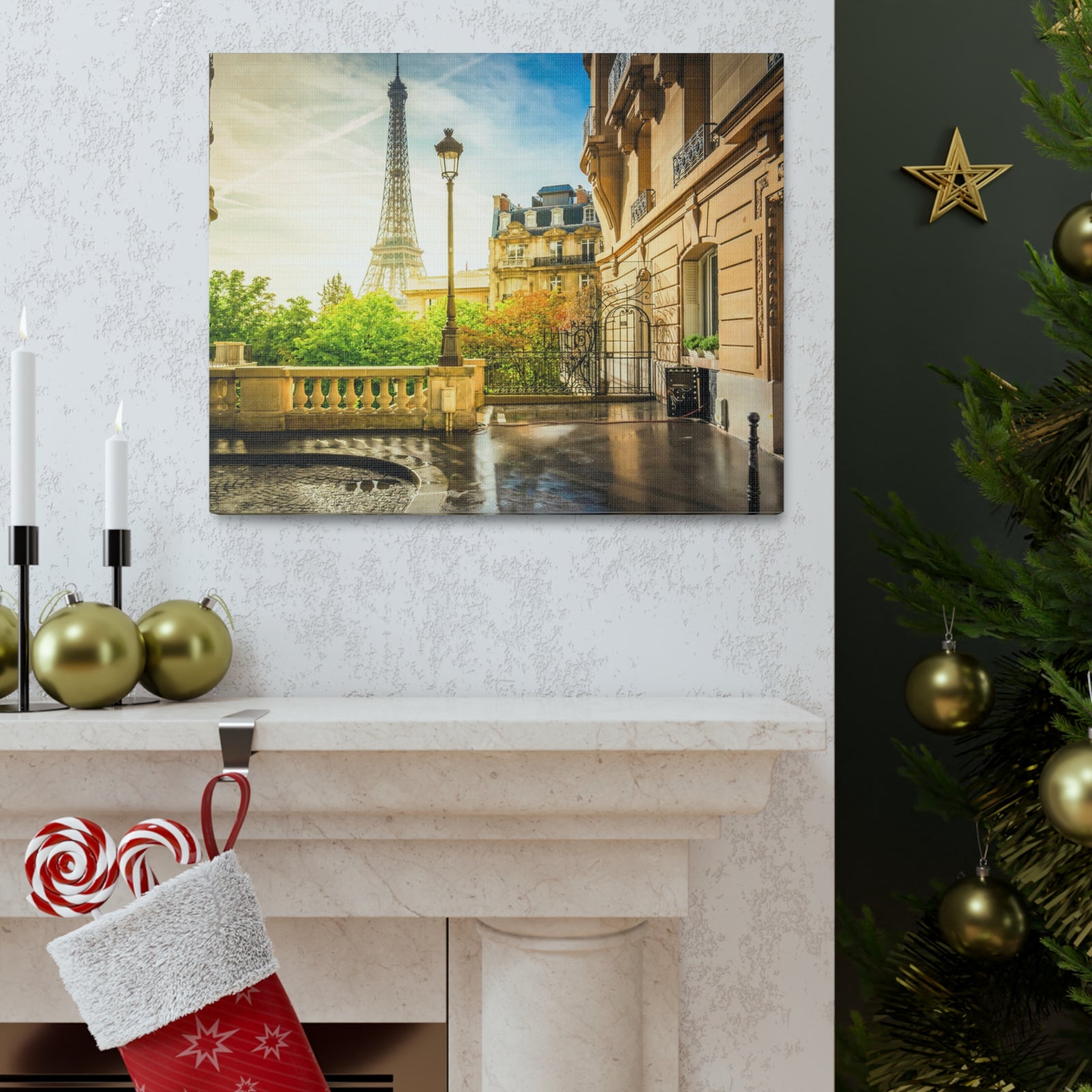 Paris Street View France Canvas Artwork High-Quality Breathtaking French City for Home Decor Ready to Hang-Express Your Love Gifts