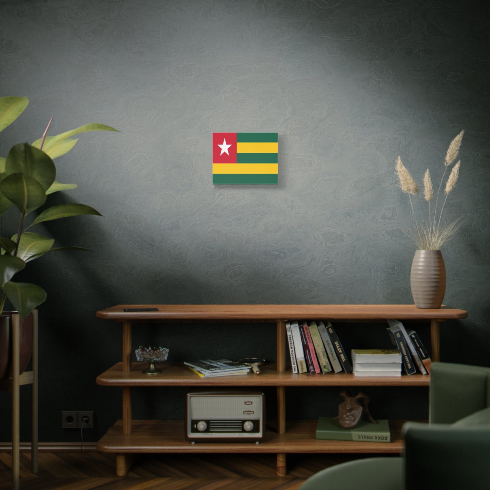 Togo Country Flag Canvas Vibrant Wall Art Unframed Home Decor-Express Your Love Gifts