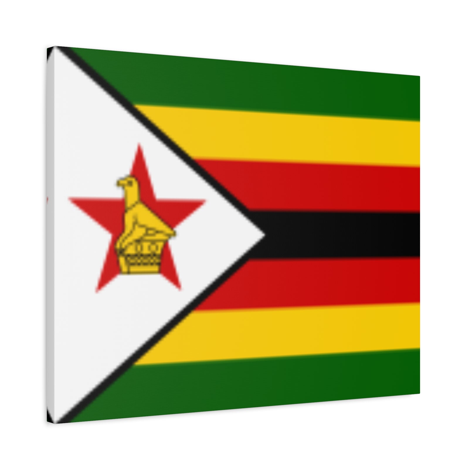 Zimbabwe Country Flag Canvas Vibrant Wall Art Unframed Home Decor-Express Your Love Gifts