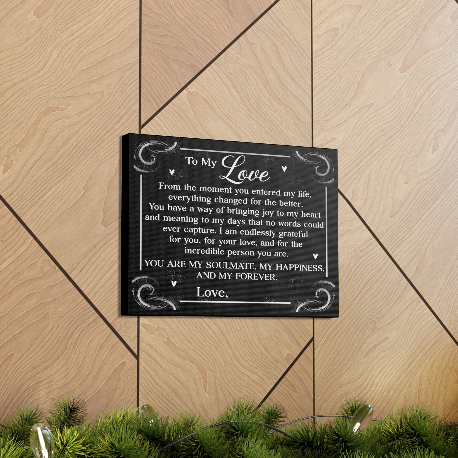 Personalized You Are My Soulmate Romantic Inspirational Print Ready to Hang Artwork Unframed-Express Your Love Gifts