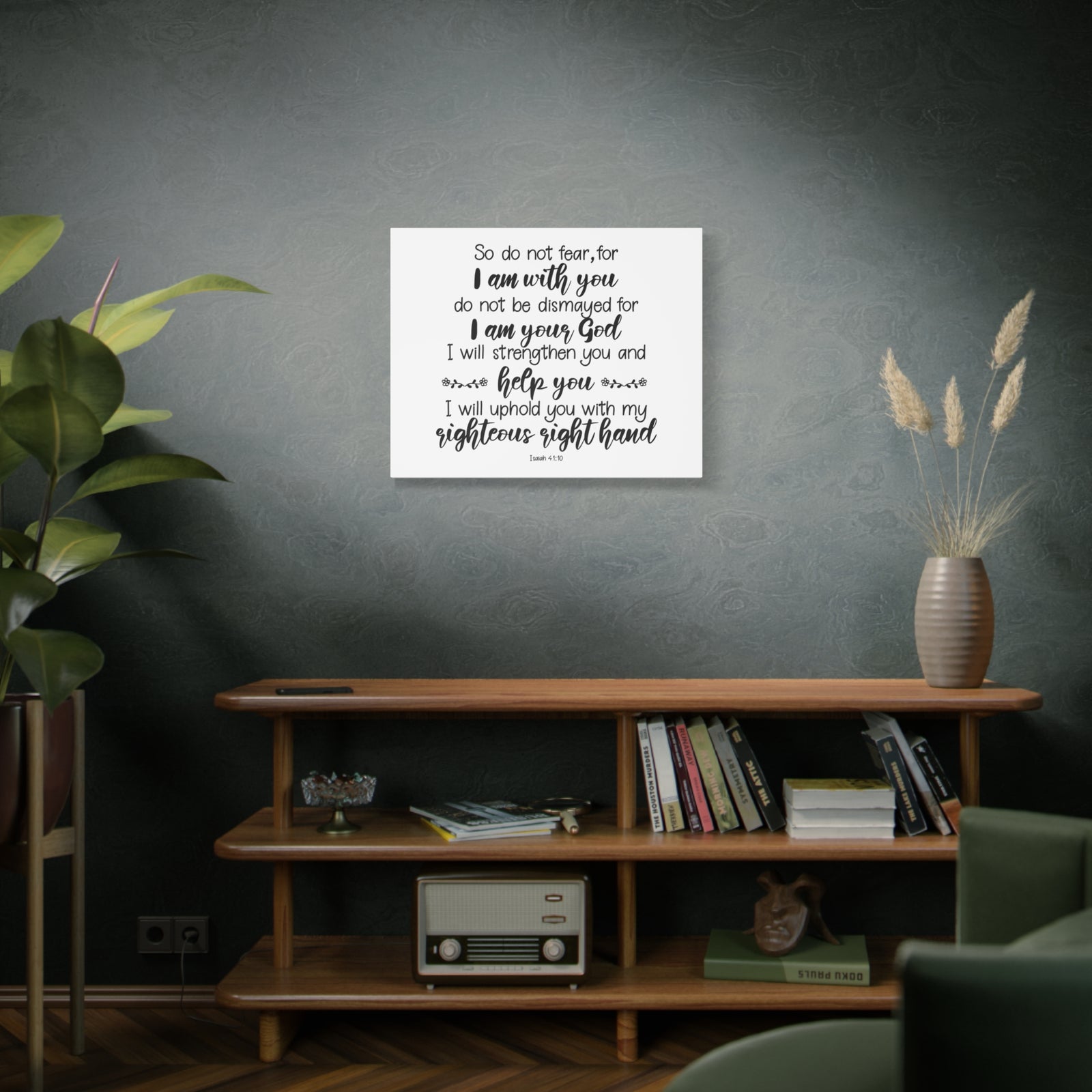 Scripture Canvas I Am With You Isaiah 41:10 Christian Wall Art Bible Verse Print Ready to Hang-Express Your Love Gifts