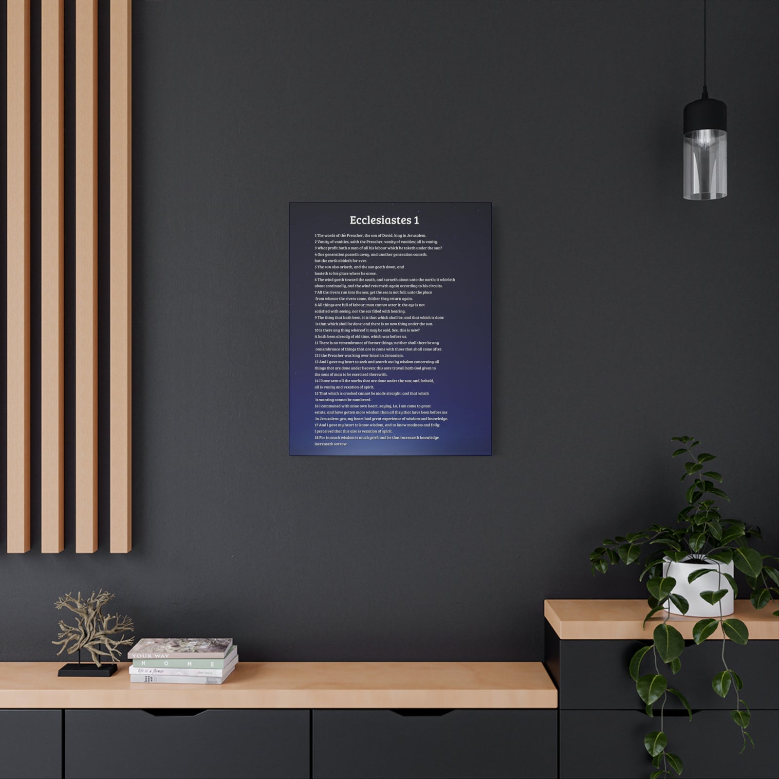 Scripture Walls Sky Ecclesiastes 1 Bible Verse Canvas Christian Wall Art Ready to Hang-Express Your Love Gifts