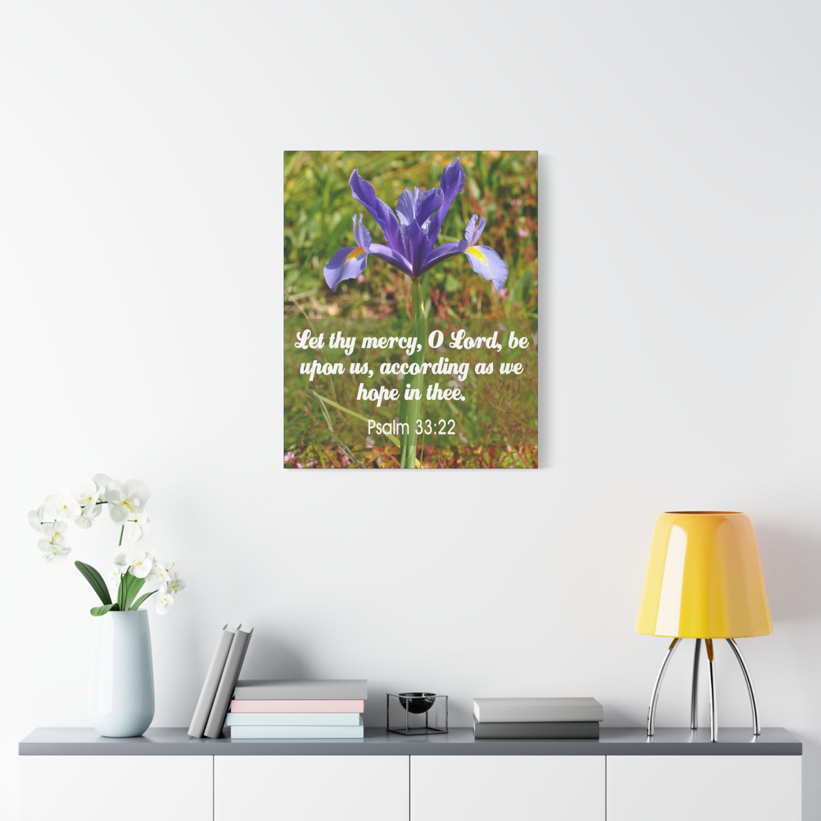 Scripture Walls Hope In Thee Psalm 33:22 Bible Verse Canvas Christian Wall Art Ready to Hang-Express Your Love Gifts