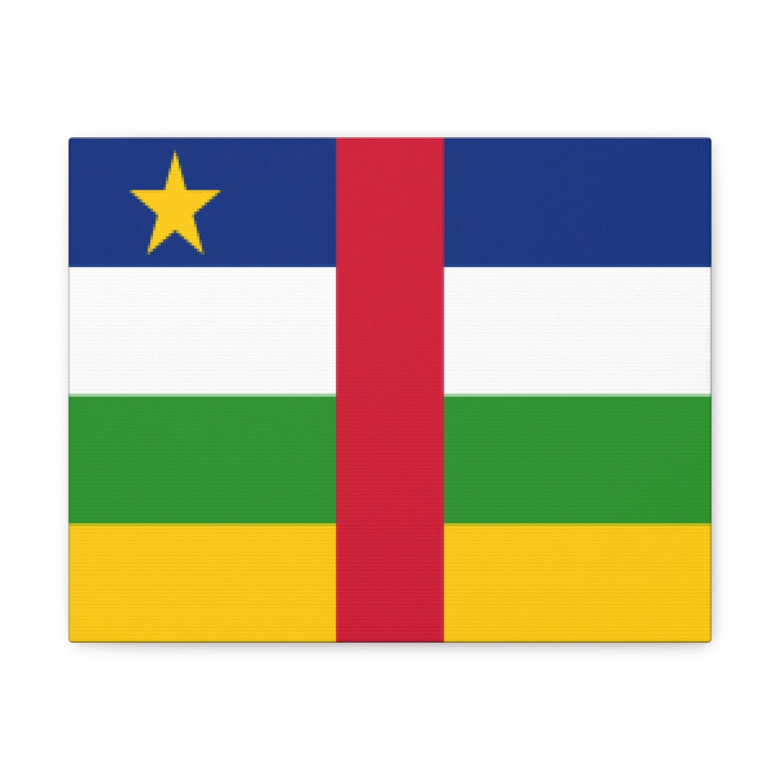 Central African Republic Country Flag Canvas Vibrant Wall Art Unframed Home Decor-Express Your Love Gifts