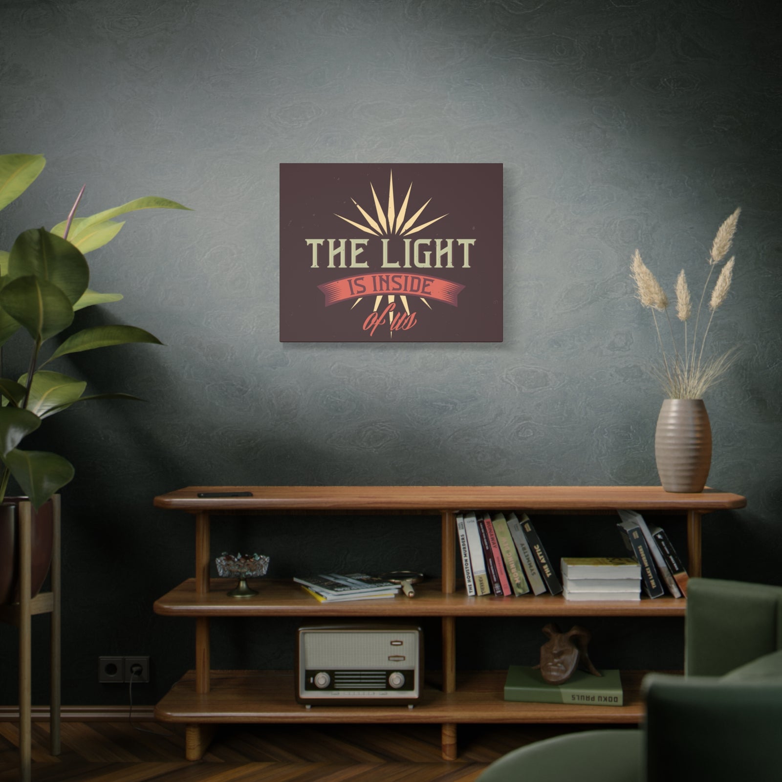 Inspirational Quote Canvas The Light Wall Art Motivational Motto Inspiring Prints Artwork Decor Ready to Hang-Express Your Love Gifts