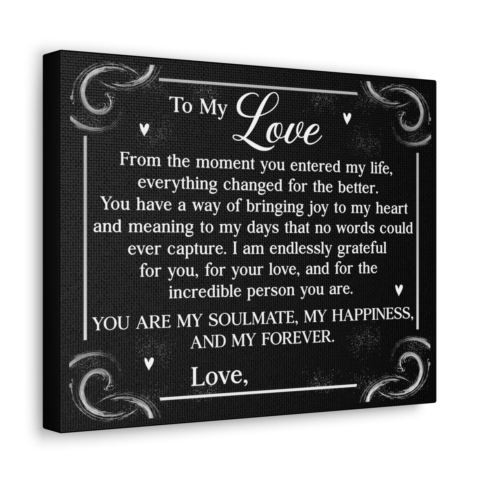 Personalized You Are My Soulmate Romantic Inspirational Print Ready to Hang Artwork Unframed-Express Your Love Gifts