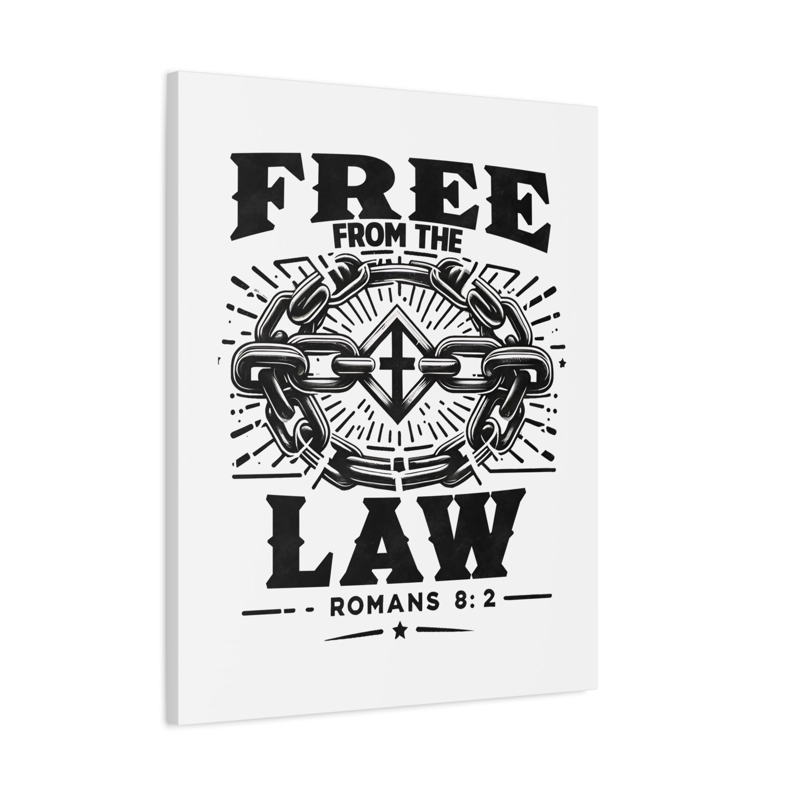 Scripture Walls Romans 8:2 Free From the Law Bible Verse Canvas Christian Wall Art Ready to Hang Unframed-Express Your Love Gifts