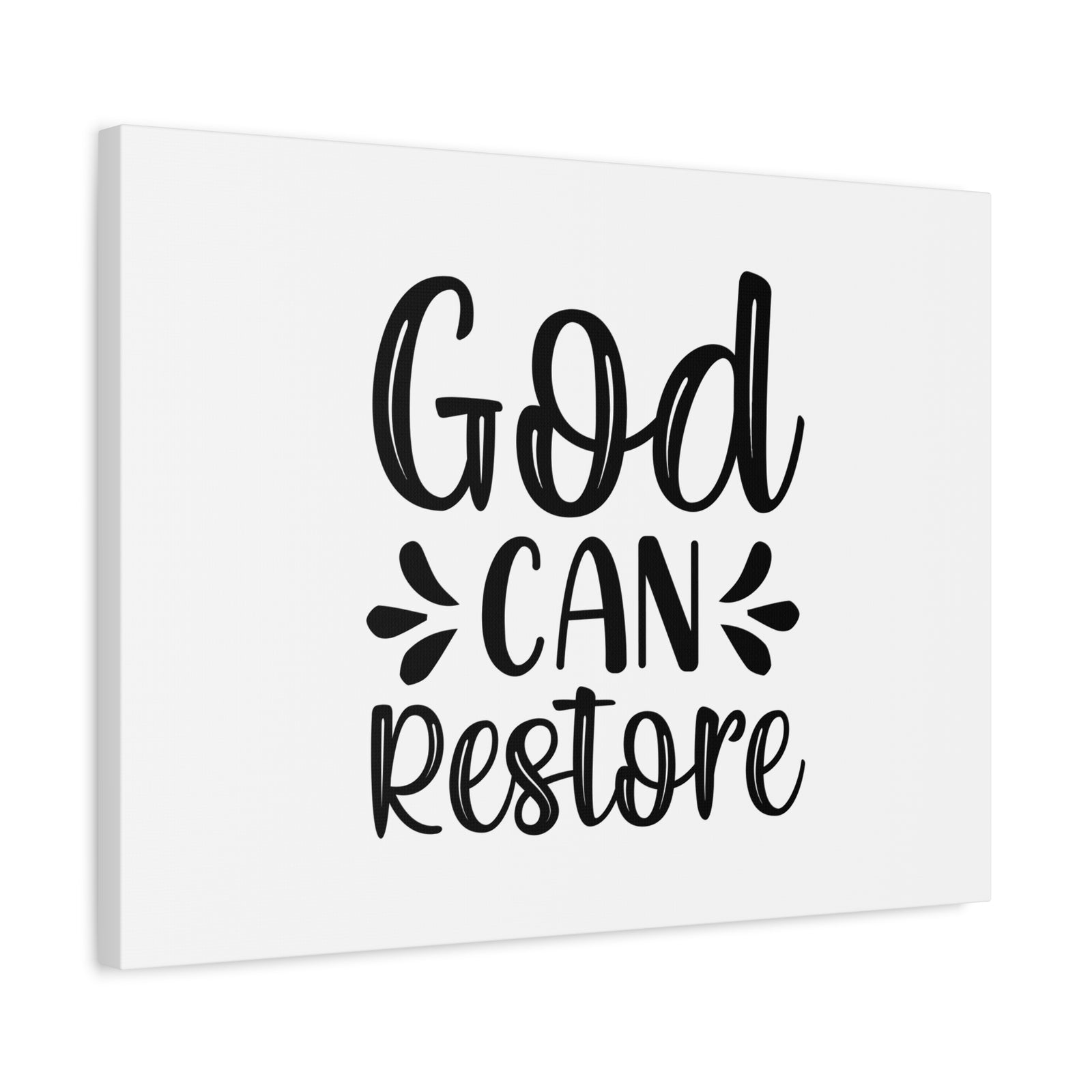 Scripture Canvas God Can Restore Psalm 23:3 Christian Wall Art Bible Verse Print Ready to Hang-Express Your Love Gifts