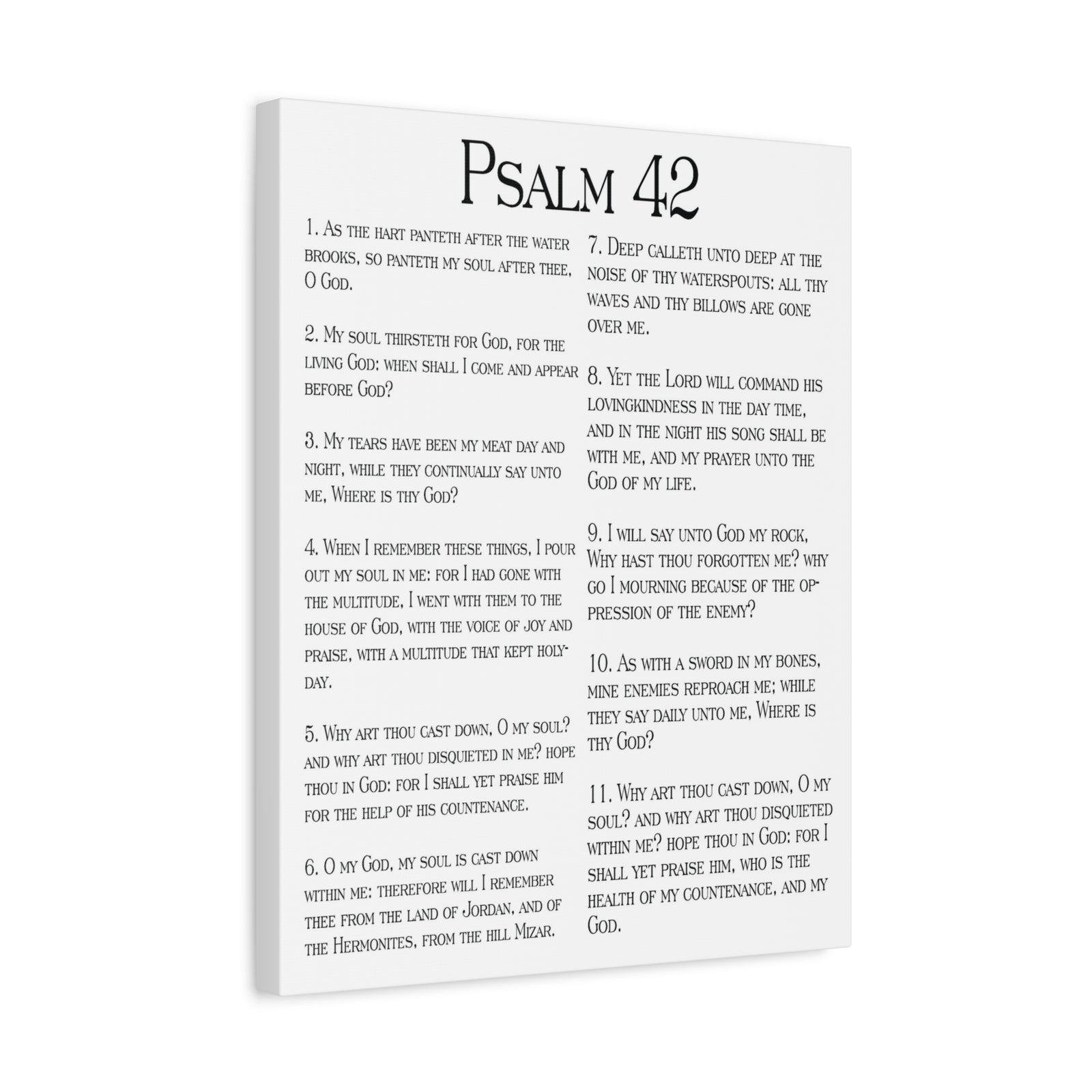 Scripture Walls Satisfy My Thirsty Soul Psalm 42 Christian Wall Art Print Ready to Hang-Express Your Love Gifts