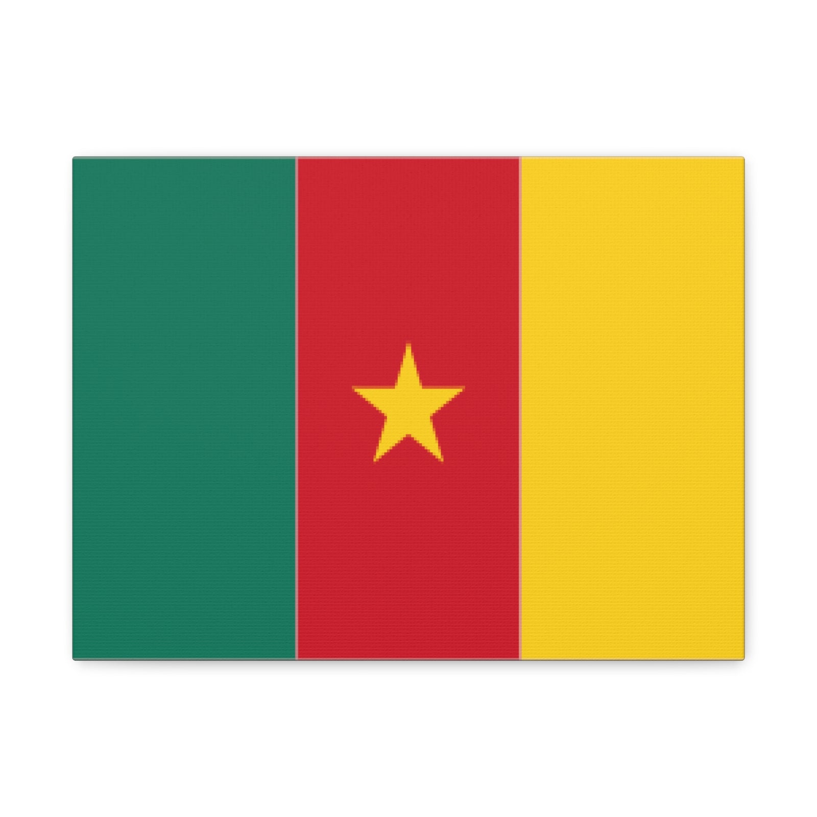 Cameroon Country Flag Canvas Vibrant Wall Art Unframed Home Decor-Express Your Love Gifts