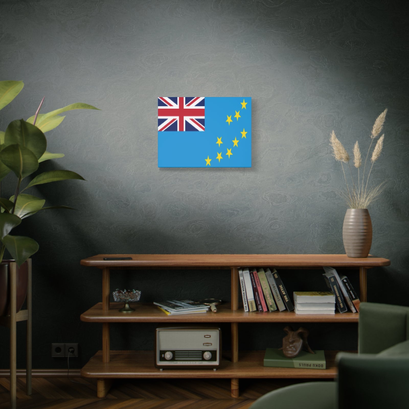 Tuvalu Country Flag Canvas Vibrant Wall Art Unframed Home Decor-Express Your Love Gifts