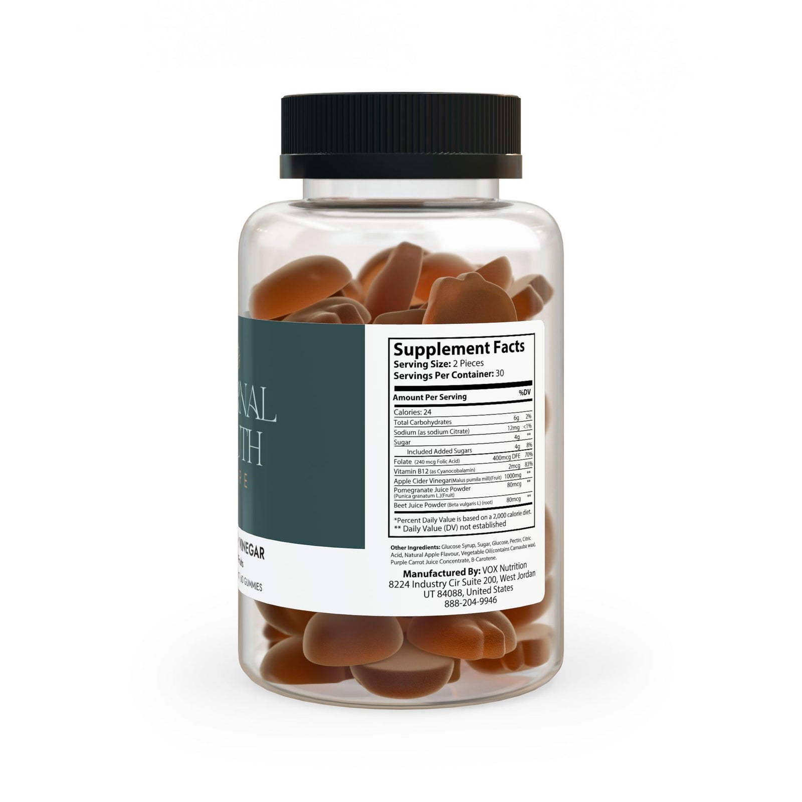 Apple Cider Vinegar Gummies – Multi-Fruit Flavor | 60 Vegan, Non-GMO Gummies for Energy & Wellness-Express Your Love Gifts