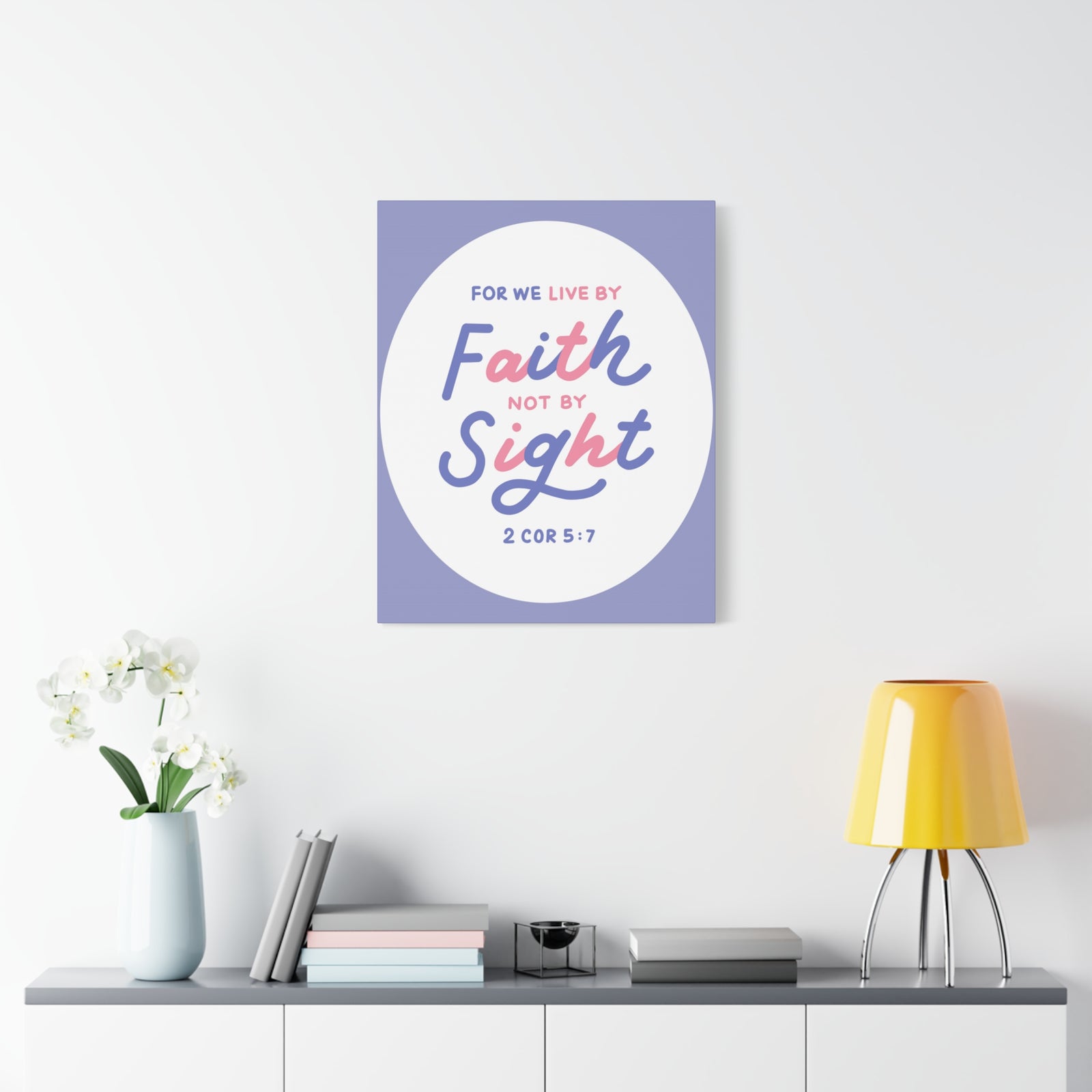 Scripture Walls Faith Not By Sight 2 Corinthians 5:7 Bible Verse Canvas Christian Wall Art Ready To Hang