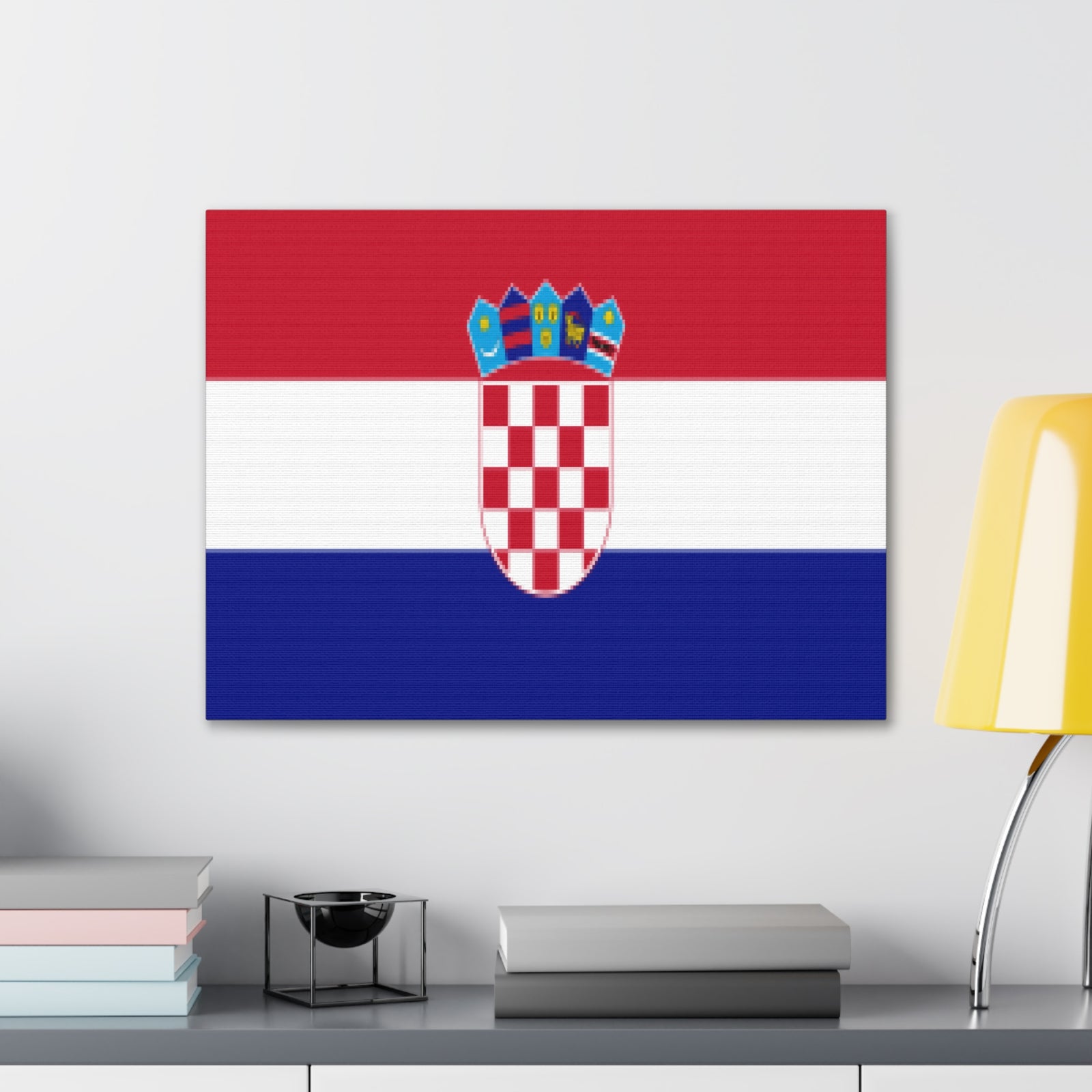 Croatia Country Flag Canvas Vibrant Wall Art Unframed Home Decor-Express Your Love Gifts