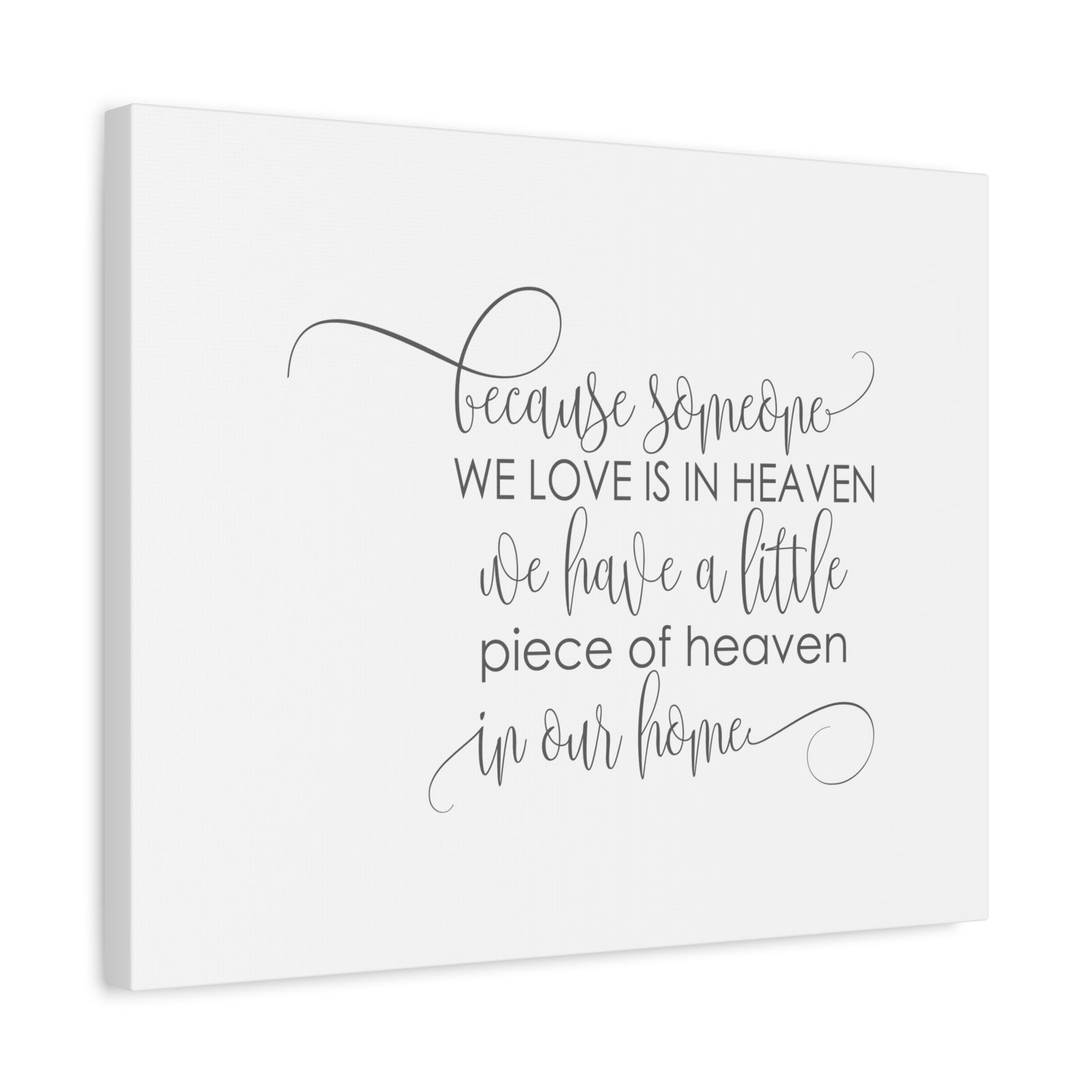 Scripture Canvas Love Is In Heaven PSALM 34:18 Christian Wall Art Bible Verse Print Ready to Hang-Express Your Love Gifts