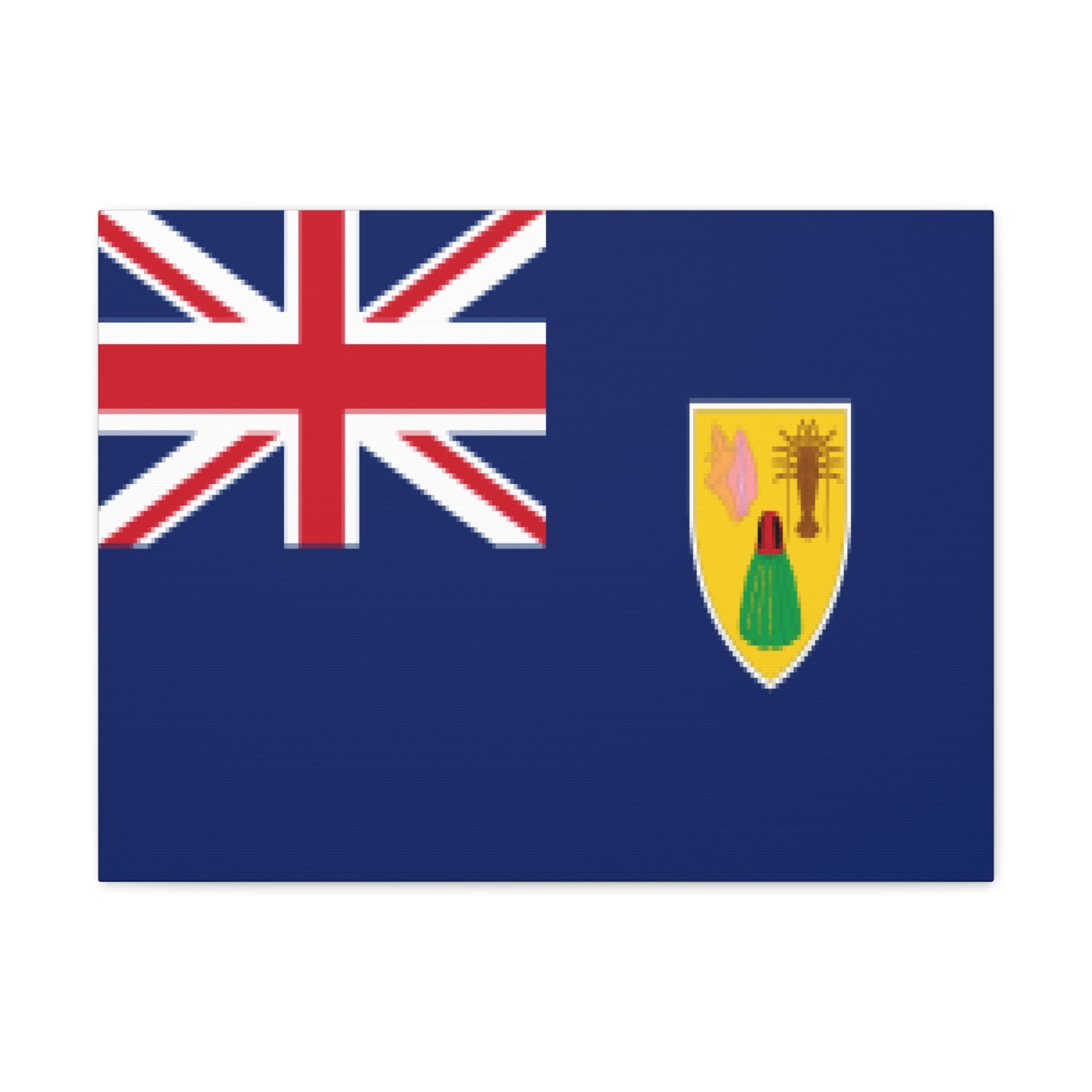 Turks and Caicos Islands Country Flag Canvas Vibrant Wall Art Unframed Home Decor-Express Your Love Gifts