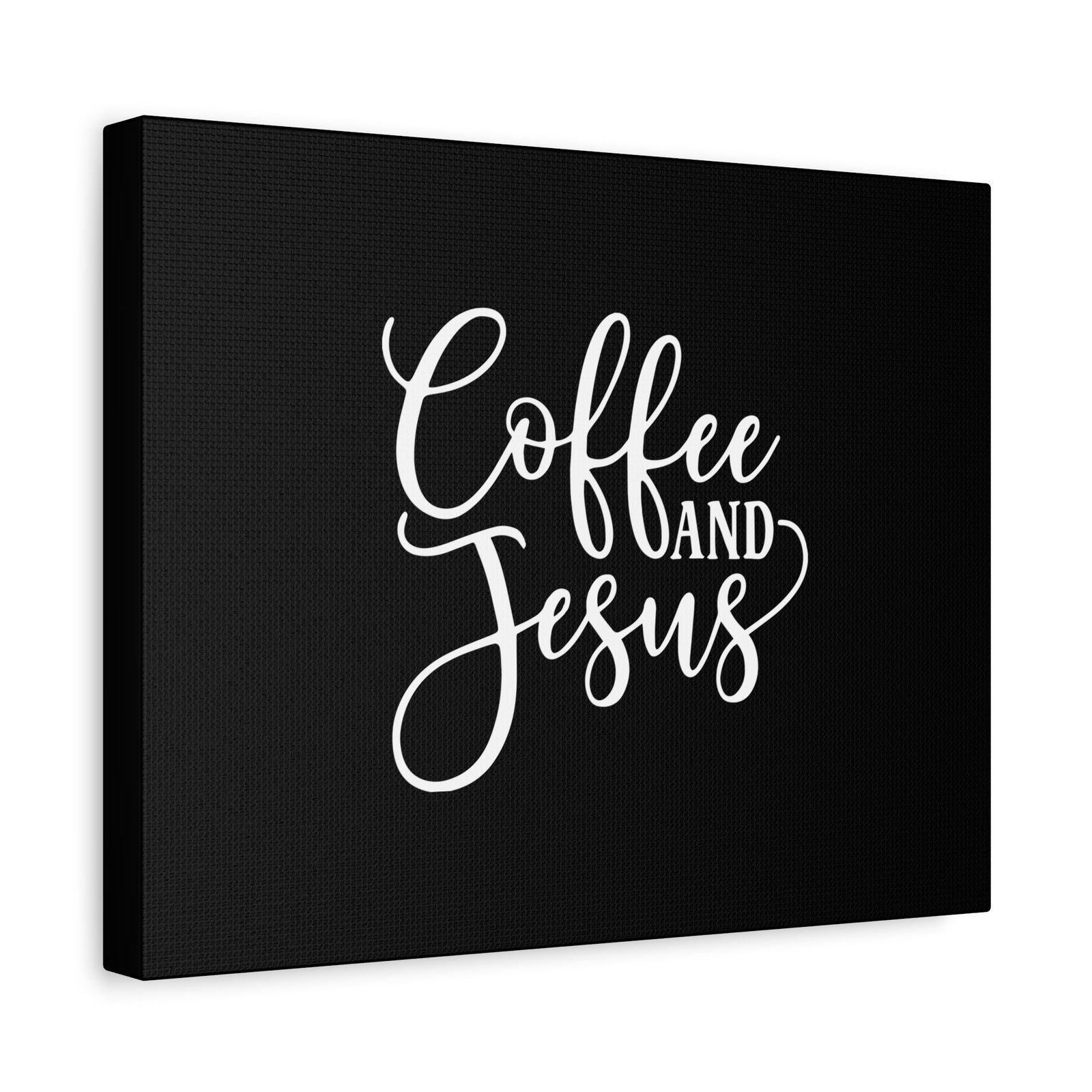 Scripture Canvas Coffee And Jesus Psalm 118:24 Calligraphy Christian Wall Art Bible Verse Print Ready to Hang-Express Your Love Gifts