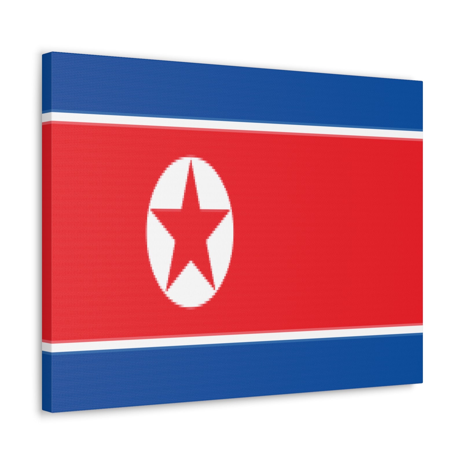 North Korea Country Flag Canvas Vibrant Wall Art Unframed Home Decor-Express Your Love Gifts