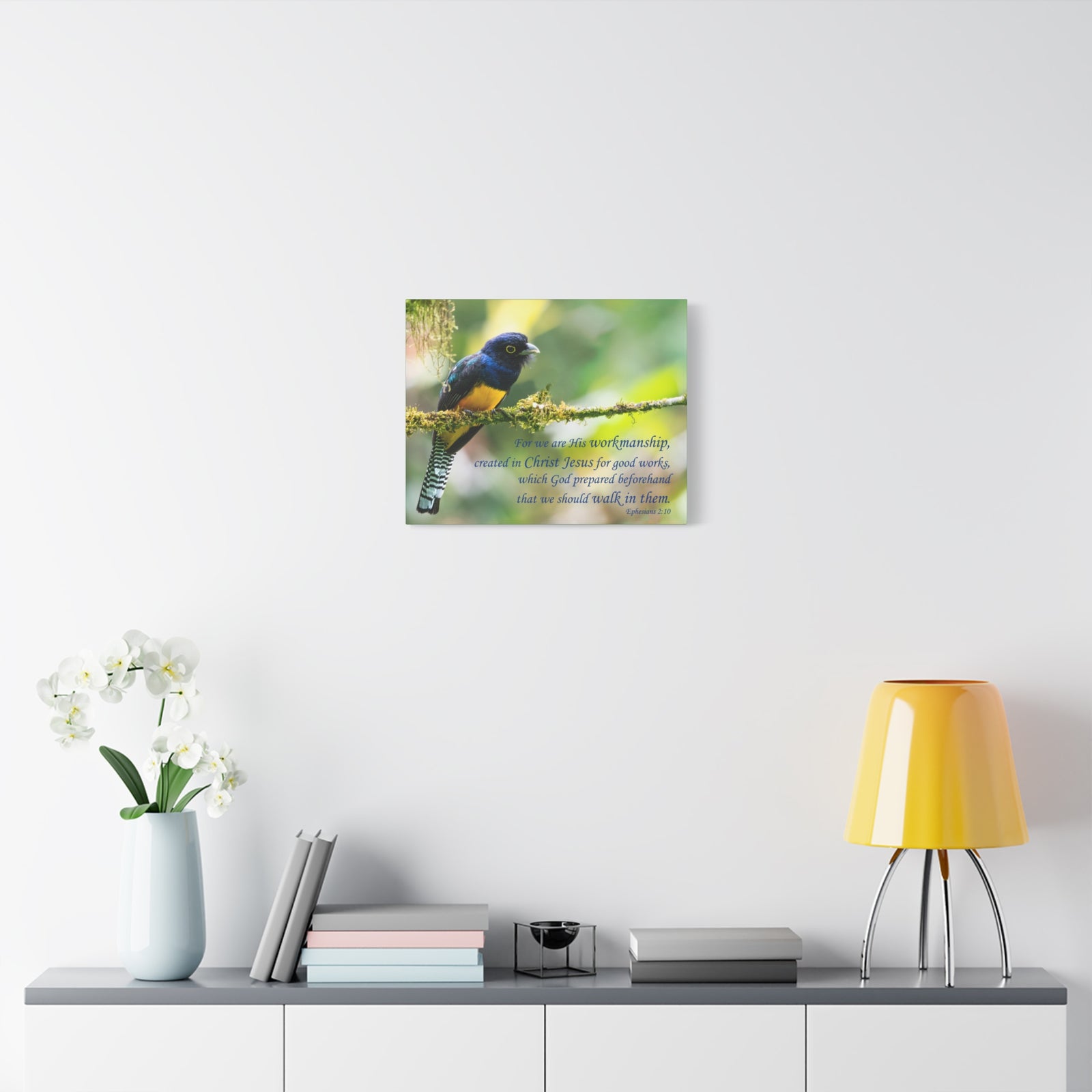 Scripture Canvas For Good Works Ephesians 2:10 Christian Wall Art Bible Verse Print Ready to Hang-Express Your Love Gifts